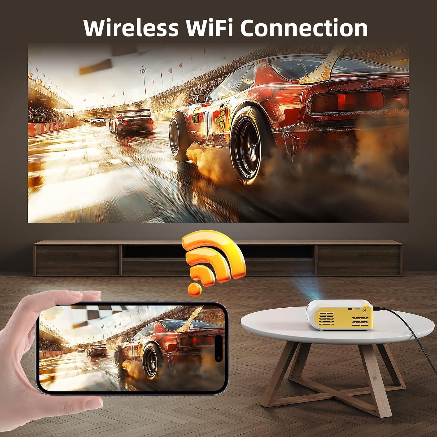 Proyector Mini KSAN VF210 1080P WiFi Bluetooth Altavoz 348g