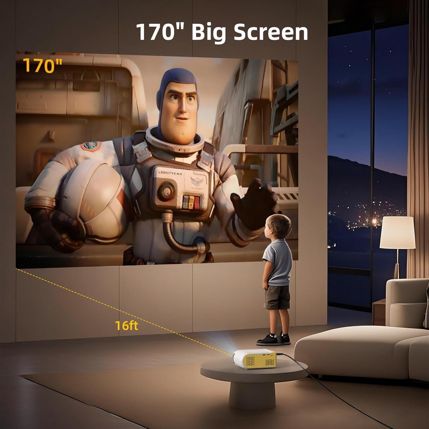 Proyector Mini KSAN VF210 1080P WiFi Bluetooth Altavoz 348g