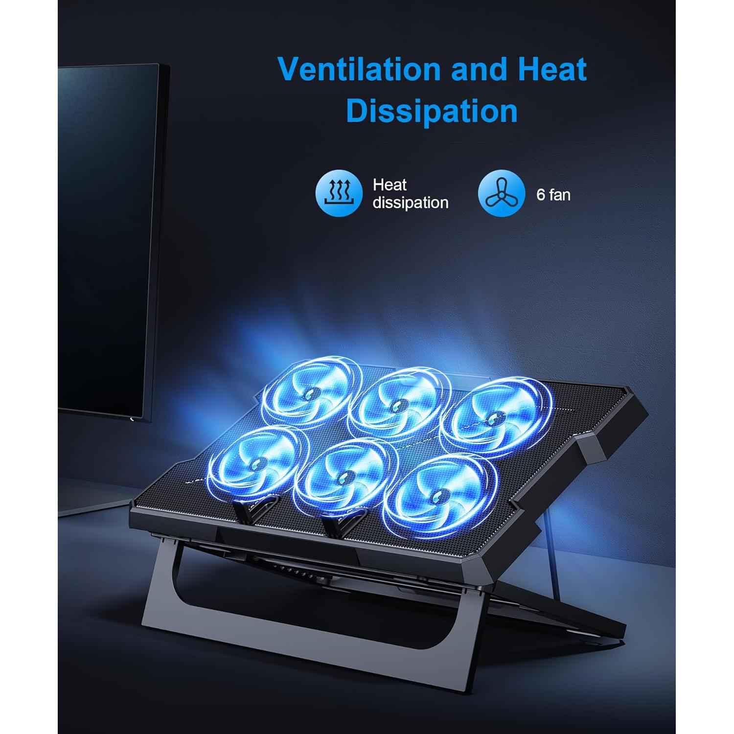 Base de Enfriamiento para Laptop MOKURU CR169 hasta 43.9 cm