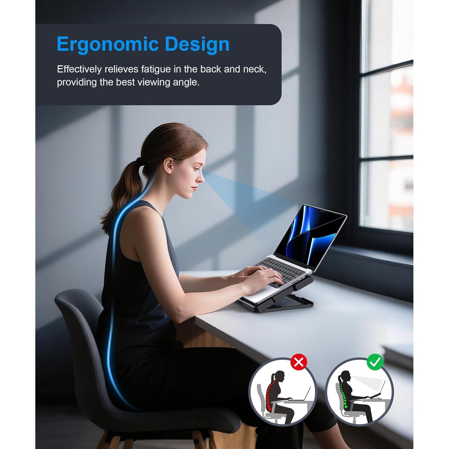 Base de Enfriamiento para Laptop MOKURU CR169 hasta 43.9 cm