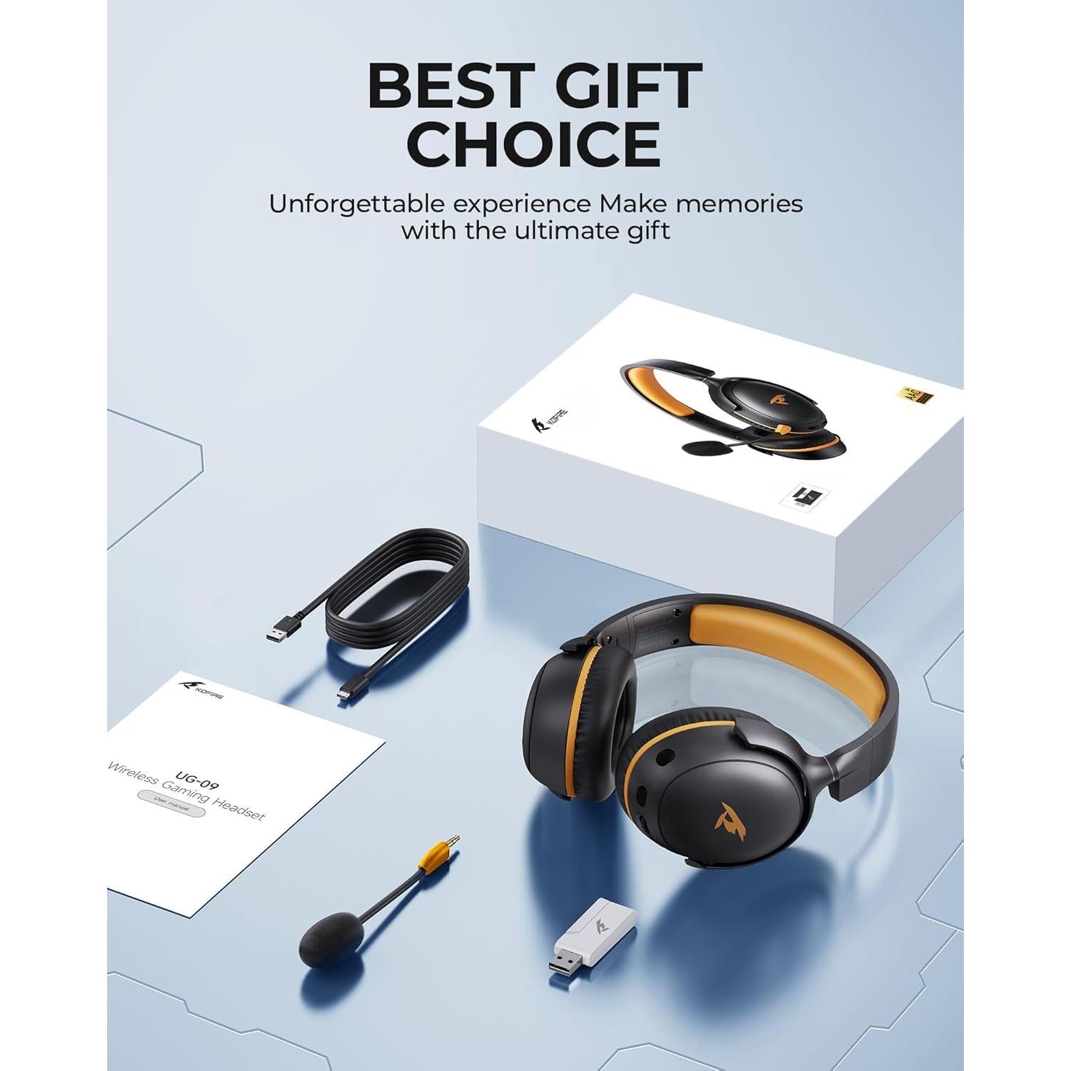 Auriculares Inalámbricos KOFIRE UG-09 Gaming 2.4GHz Bluetooth 5.4