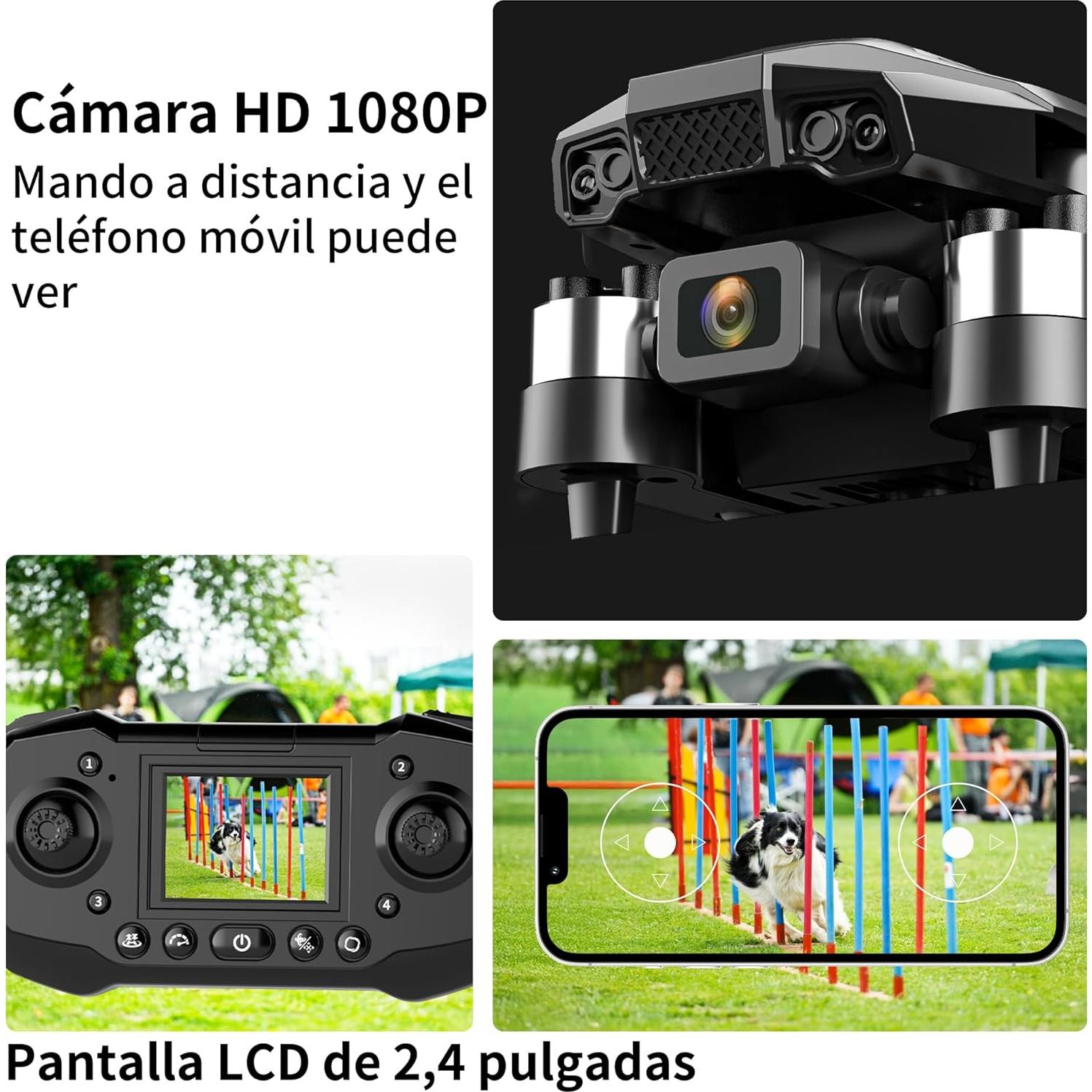 Drone FPV Suangrc F205 con Pantalla 2.4" y Cámara 1080p
