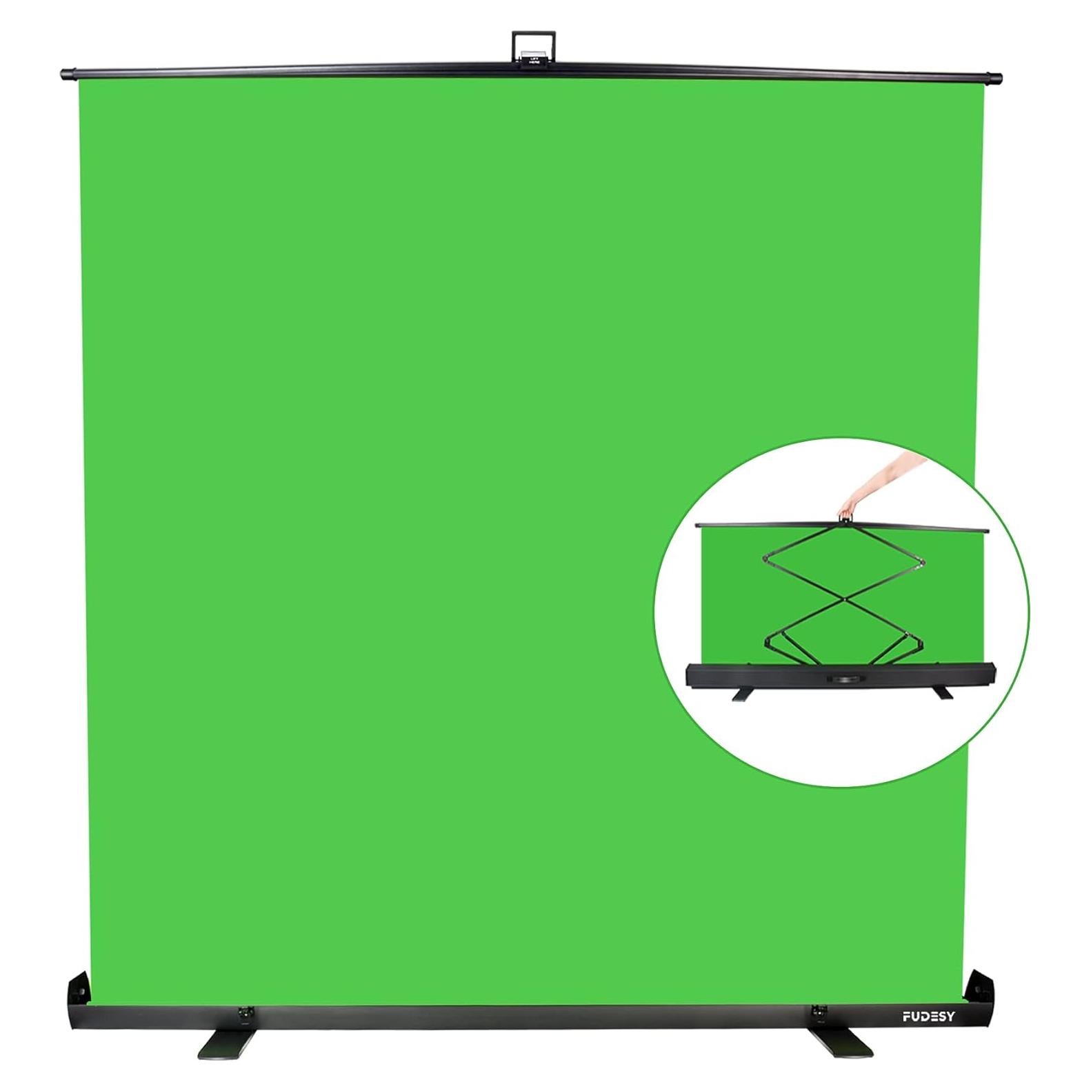 Pantalla Verde Plegable FUDESY 187.96x195.58 cm Chroma Key