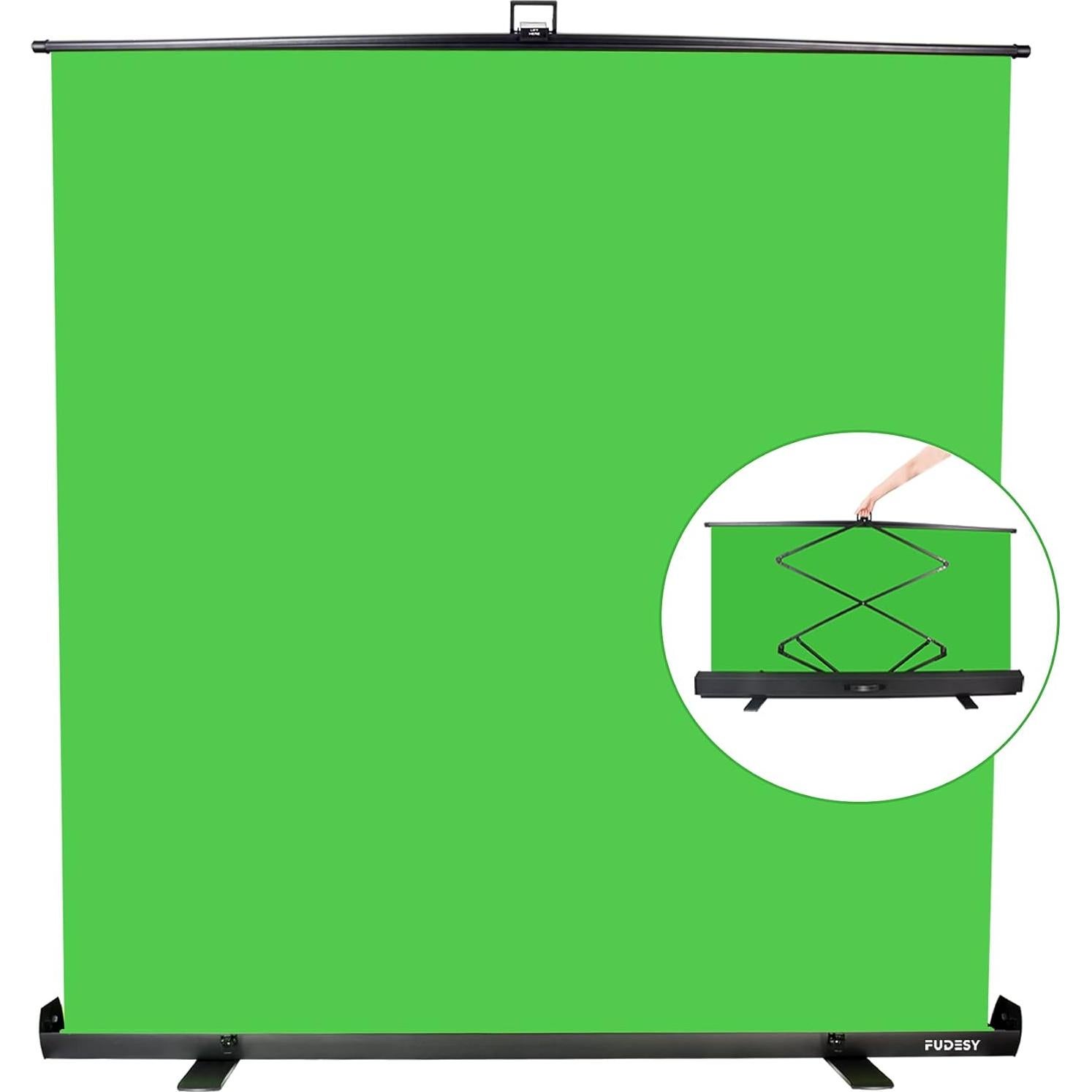 Pantalla Verde Plegable FUDESY 187.96x195.58 cm Chroma Key
