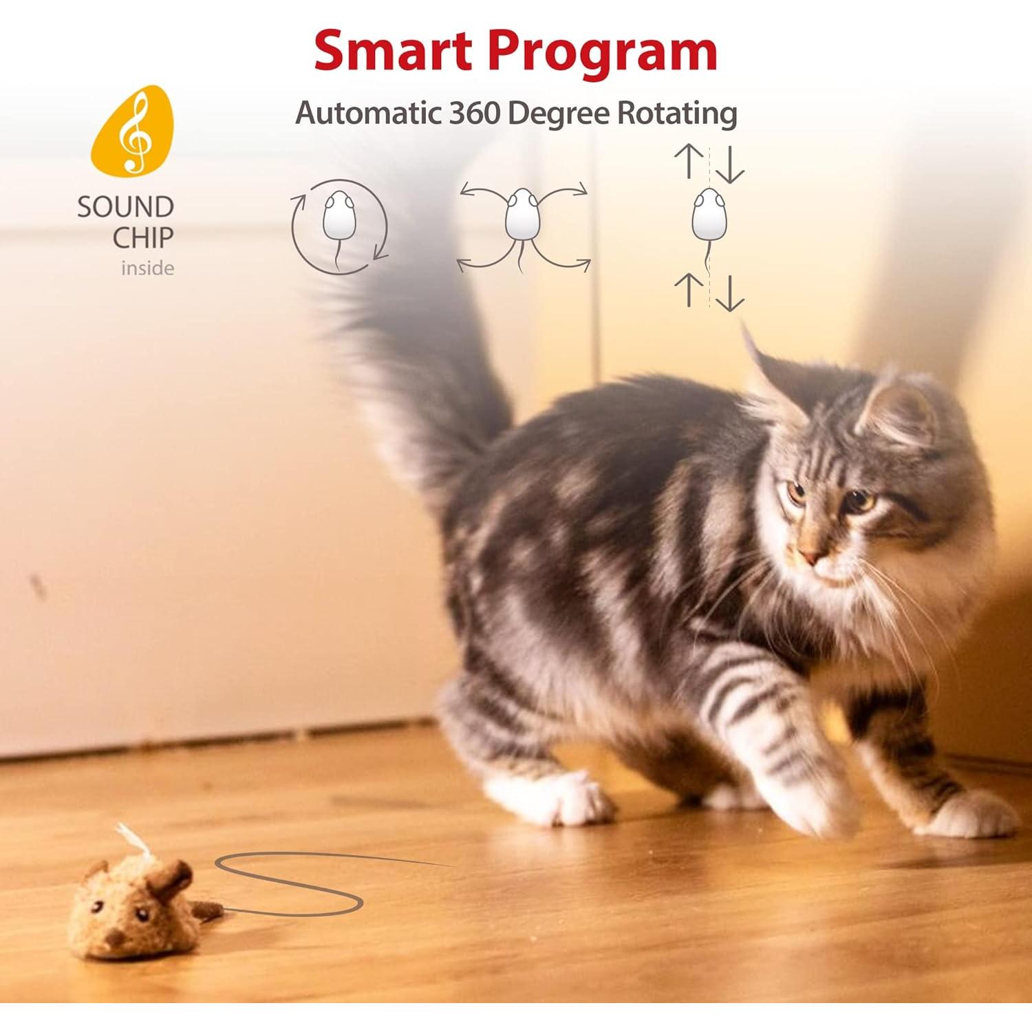 Juguete Interactivo para Gatos GiGwi Ratón Automático 21.6x10.9cm