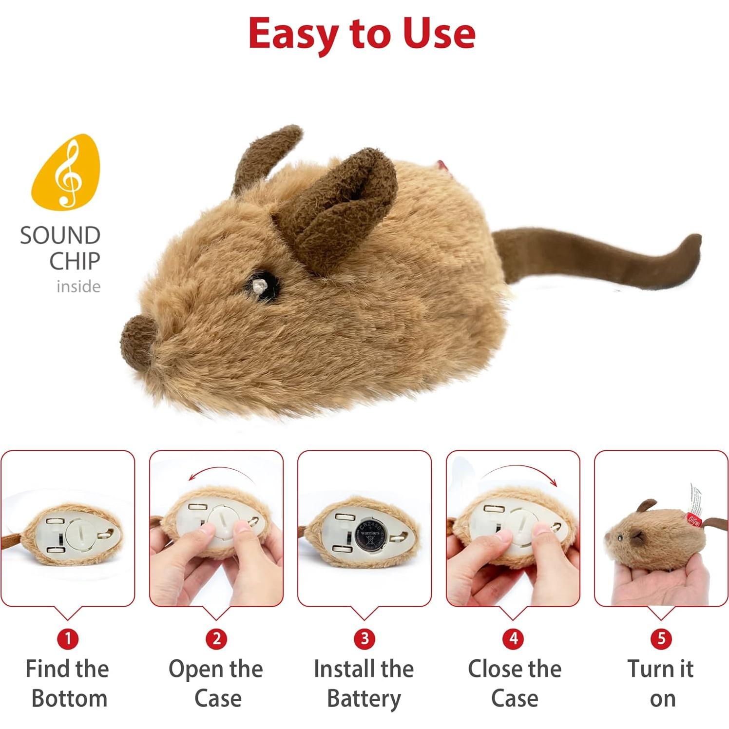 Juguete Interactivo para Gatos GiGwi Ratón Automático 21.6x10.9cm