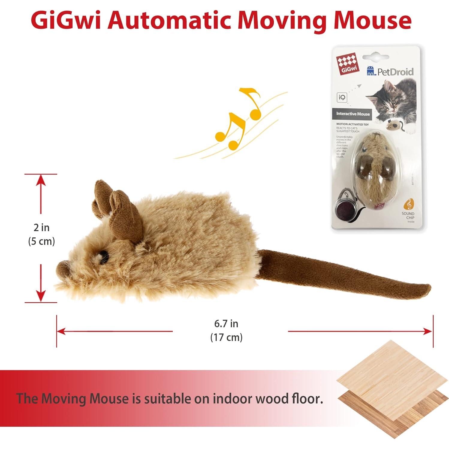 Juguete Interactivo para Gatos GiGwi Ratón Automático 21.6x10.9cm