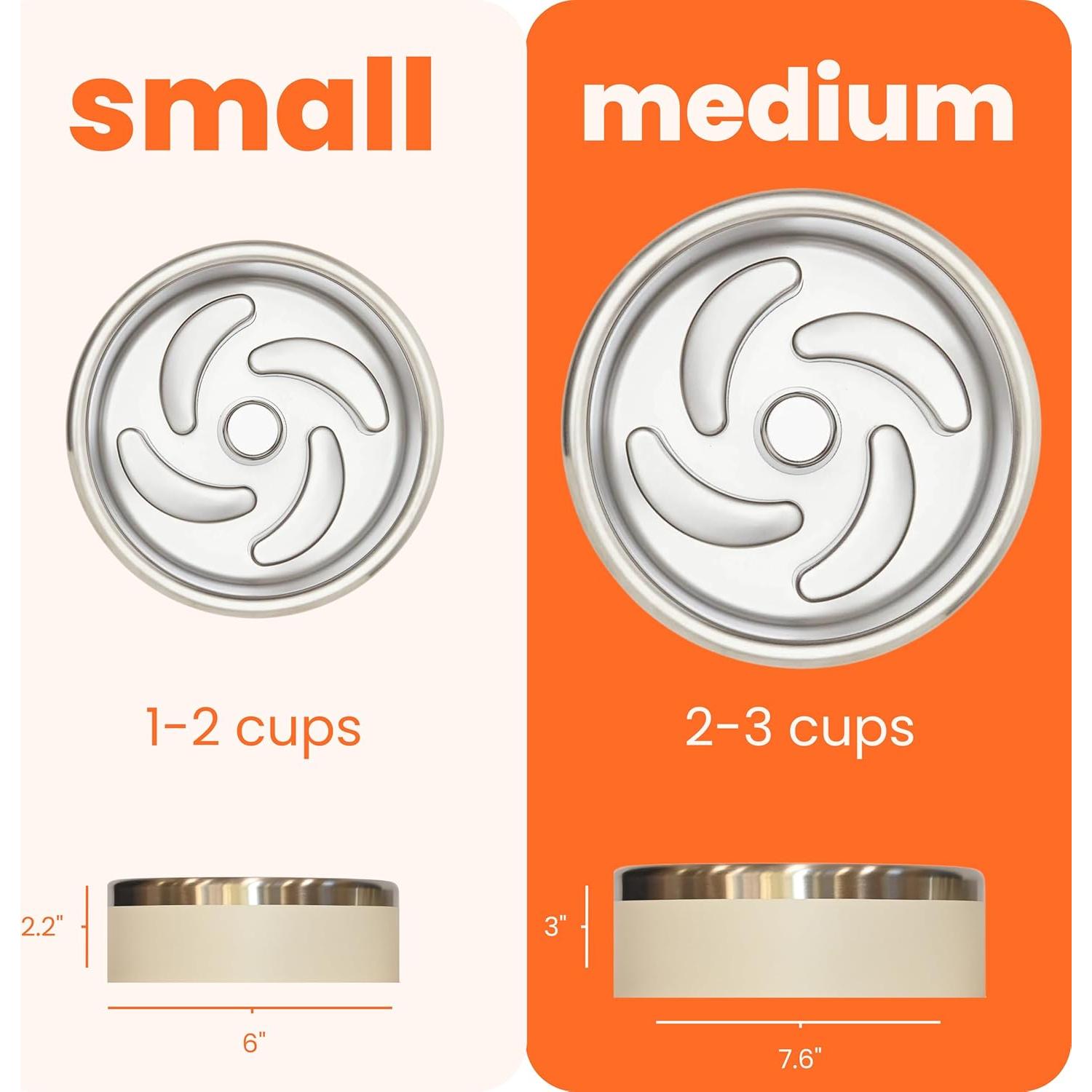 Tazones Antideslizantes Trot Pets - Acero Inoxidable Pequeño