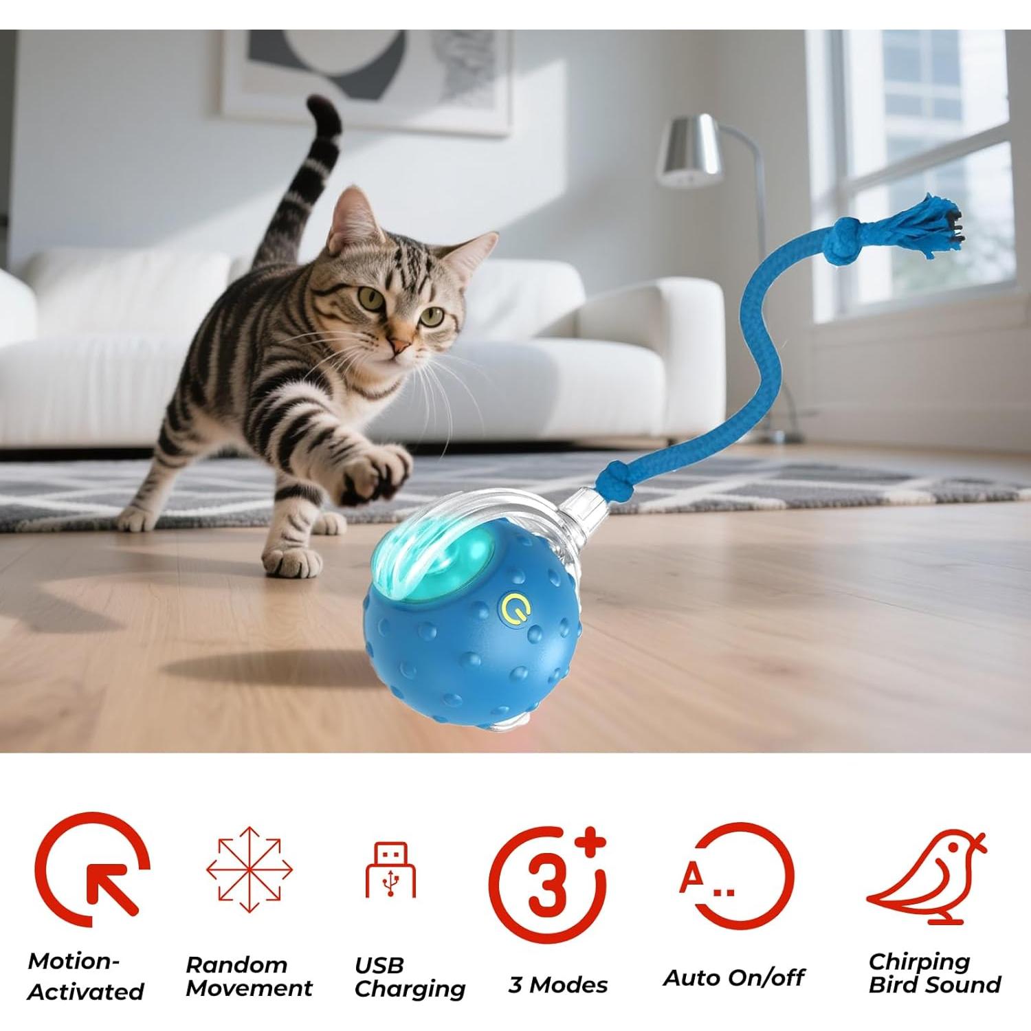 Juguete Interactivo para Gatos Petayouj Bola Teaser 2025