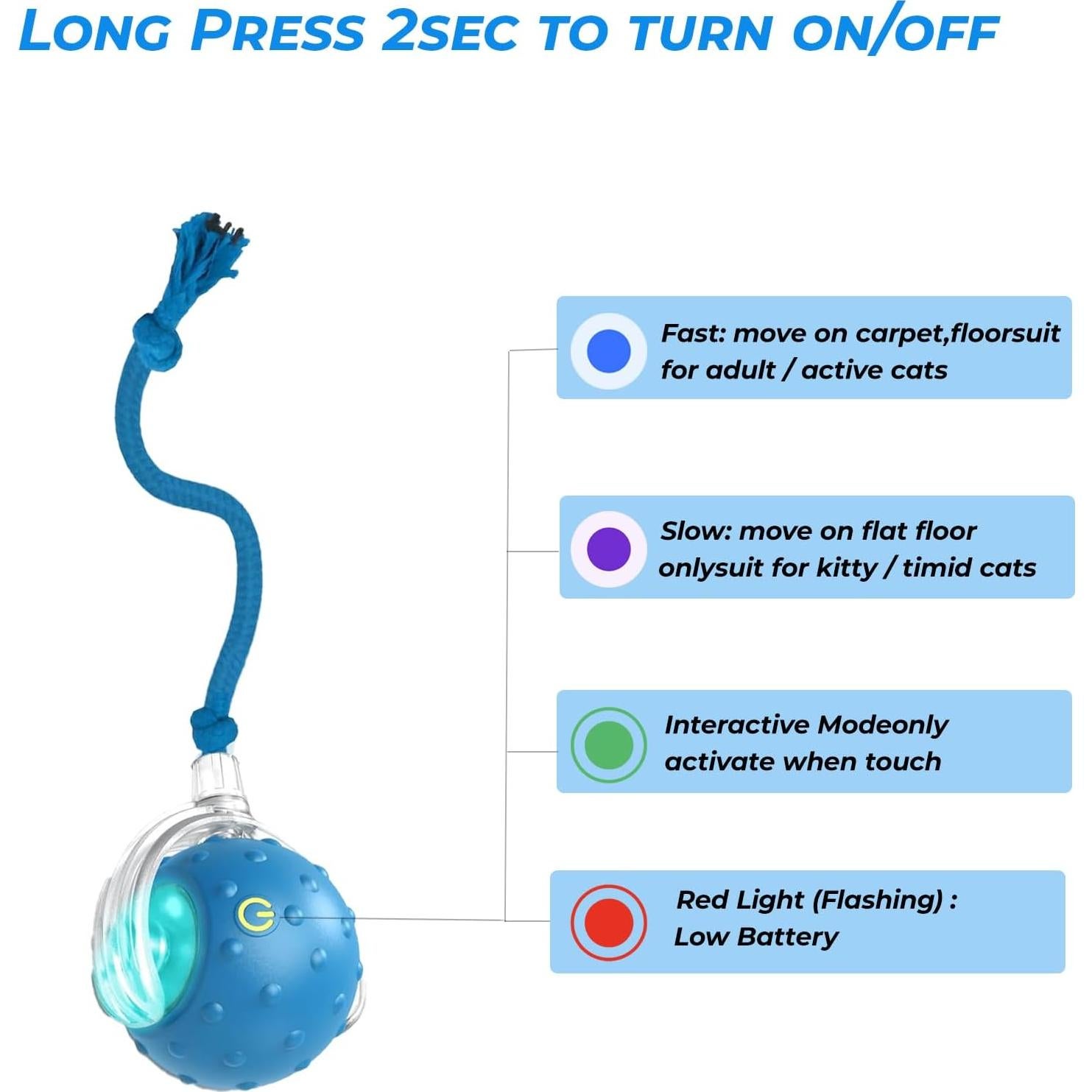 Juguete Interactivo para Gatos Petayouj Bola Teaser 2025