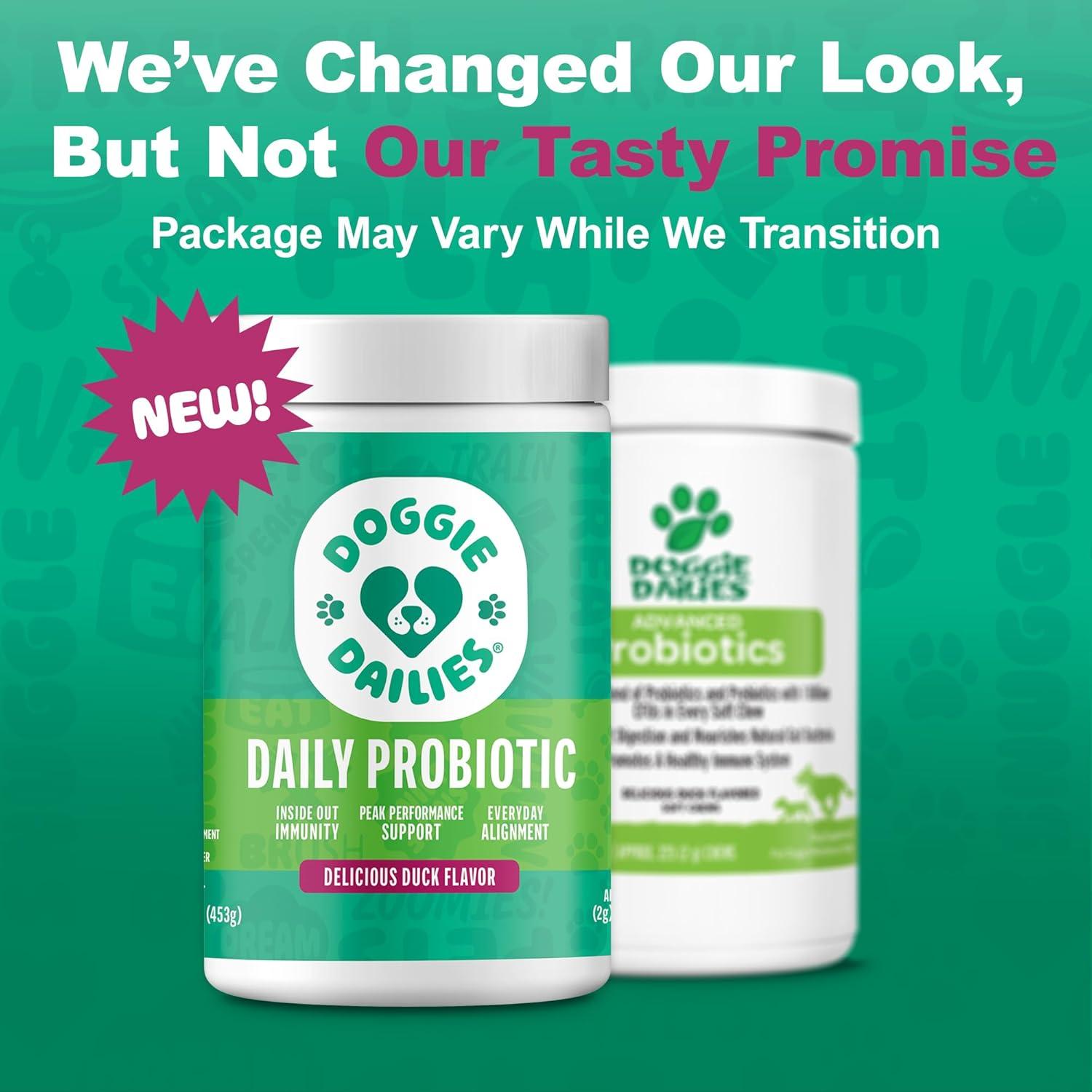 Probioticos Masticables Doggie Dailies para Perros Sabor Pato