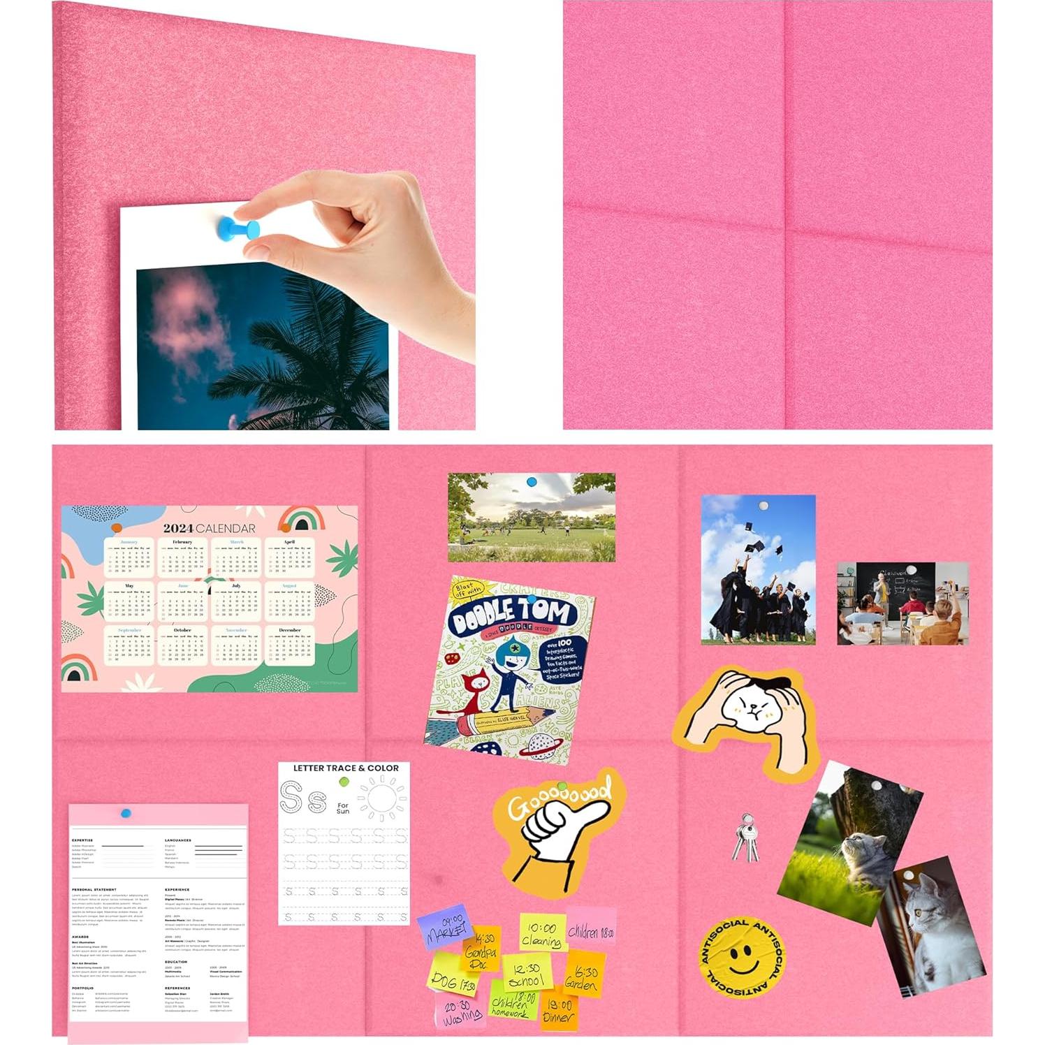 Tablero de corcho alternativo ZYVOQUNEX 121.9x91.4cm 12 paneles