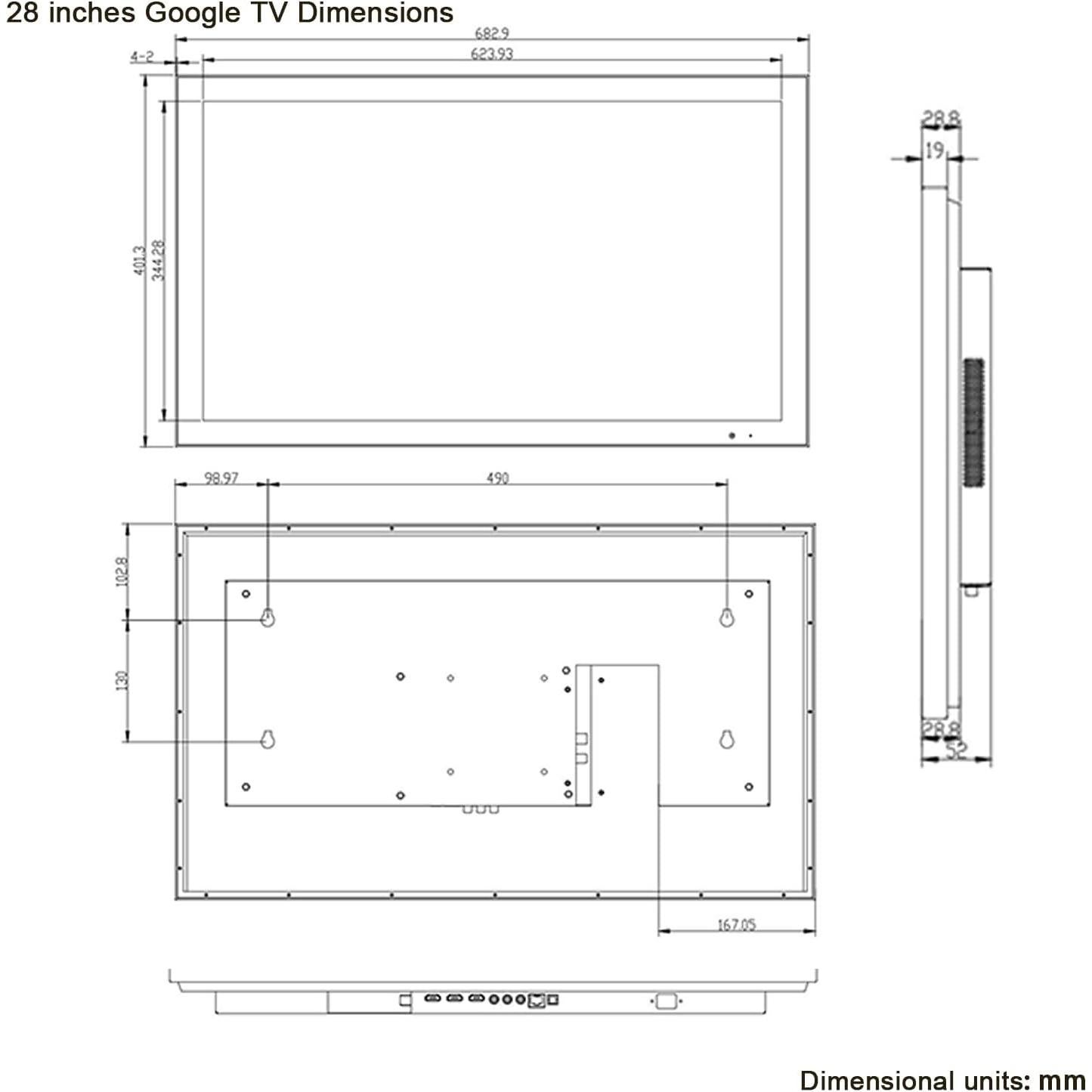 Espejo Inteligente 71.12 cm Elecsung 4K UHD Impermeable