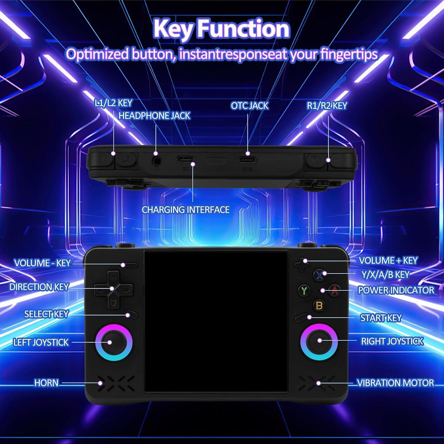 Consola de Juegos Portátil EraVortx XF40H 128GB Pantalla IPS 4"