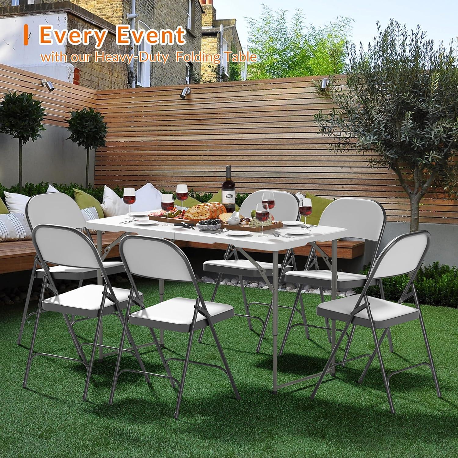 Mesa Plegable Elevon 4 Pies Alta Resistencia para Camping y Picnic