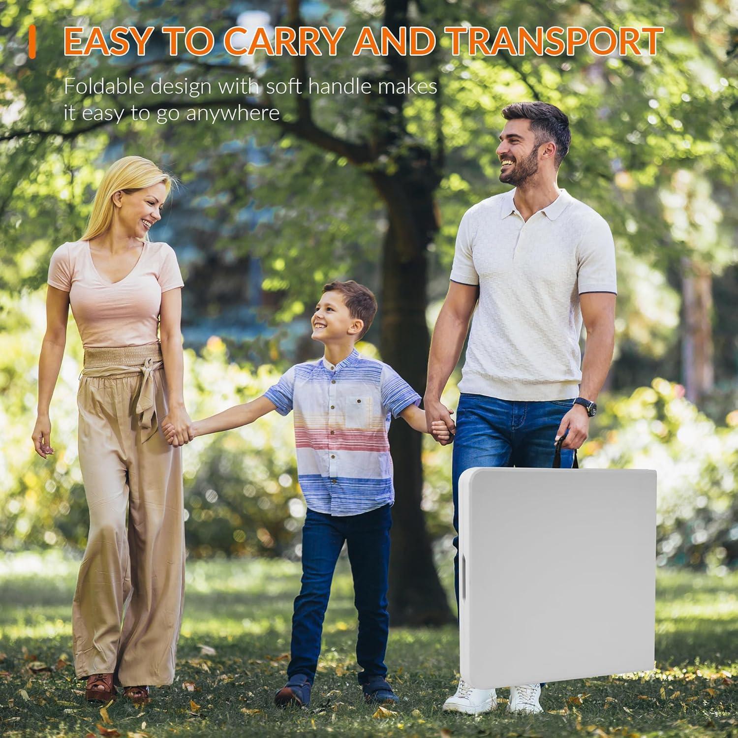 Mesa Plegable Elevon 4 Pies Alta Resistencia para Camping y Picnic