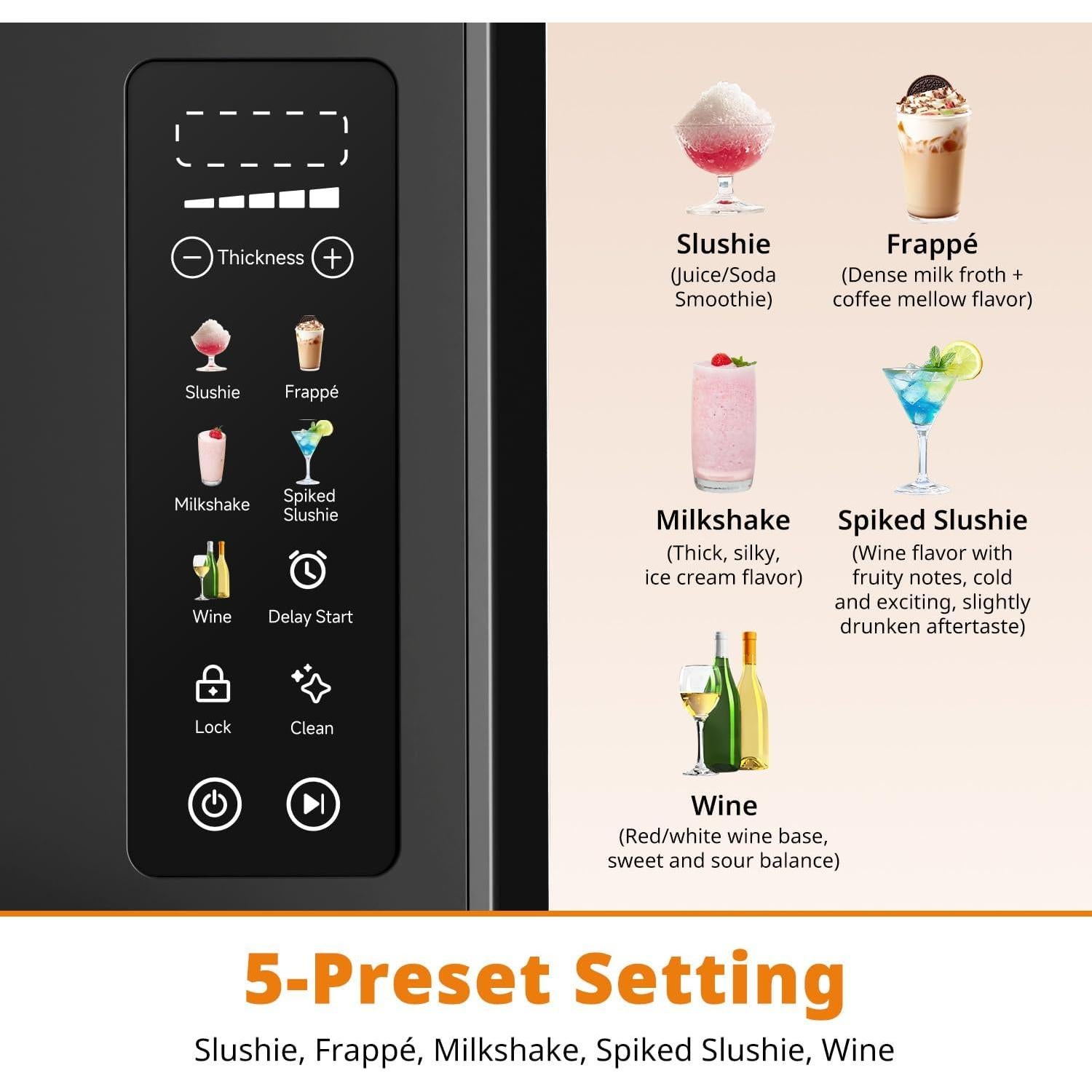 Máquina de Slushie Ecoviva ECO-401CS 88 oz Pantalla Color