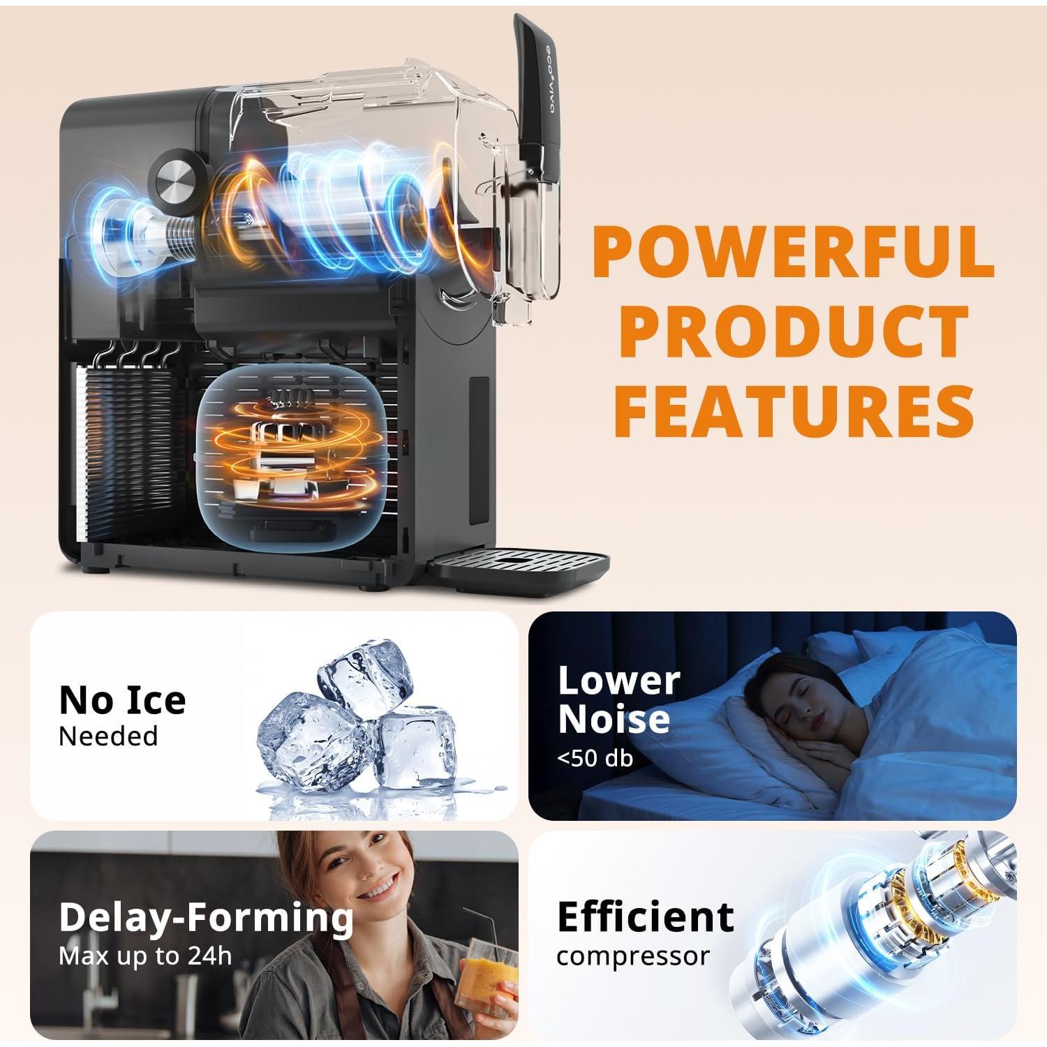 Máquina de Slushie Ecoviva ECO-401CS 88 oz Pantalla Color