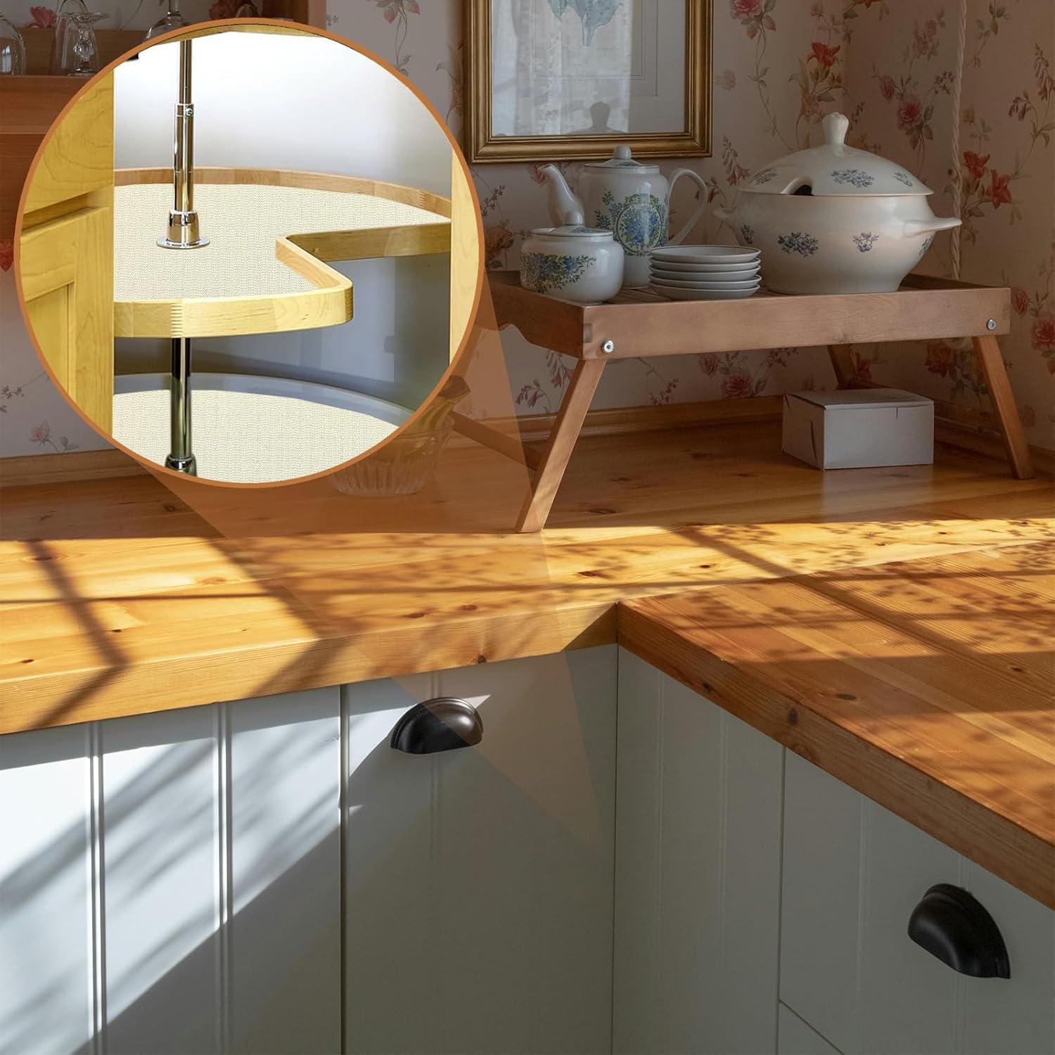 Forro de Estante Lazy Susan 66 cm - 2 Piezas Antideslizantes