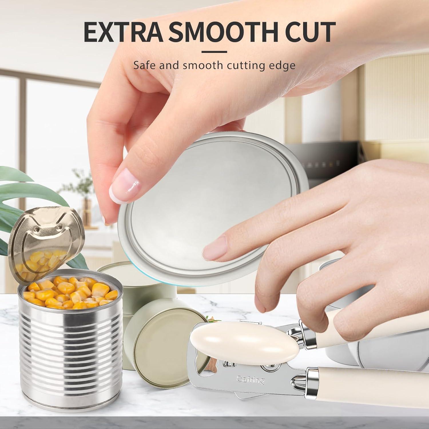 Abrelatas Manual Safring K1-B Acero Inoxidable Beige