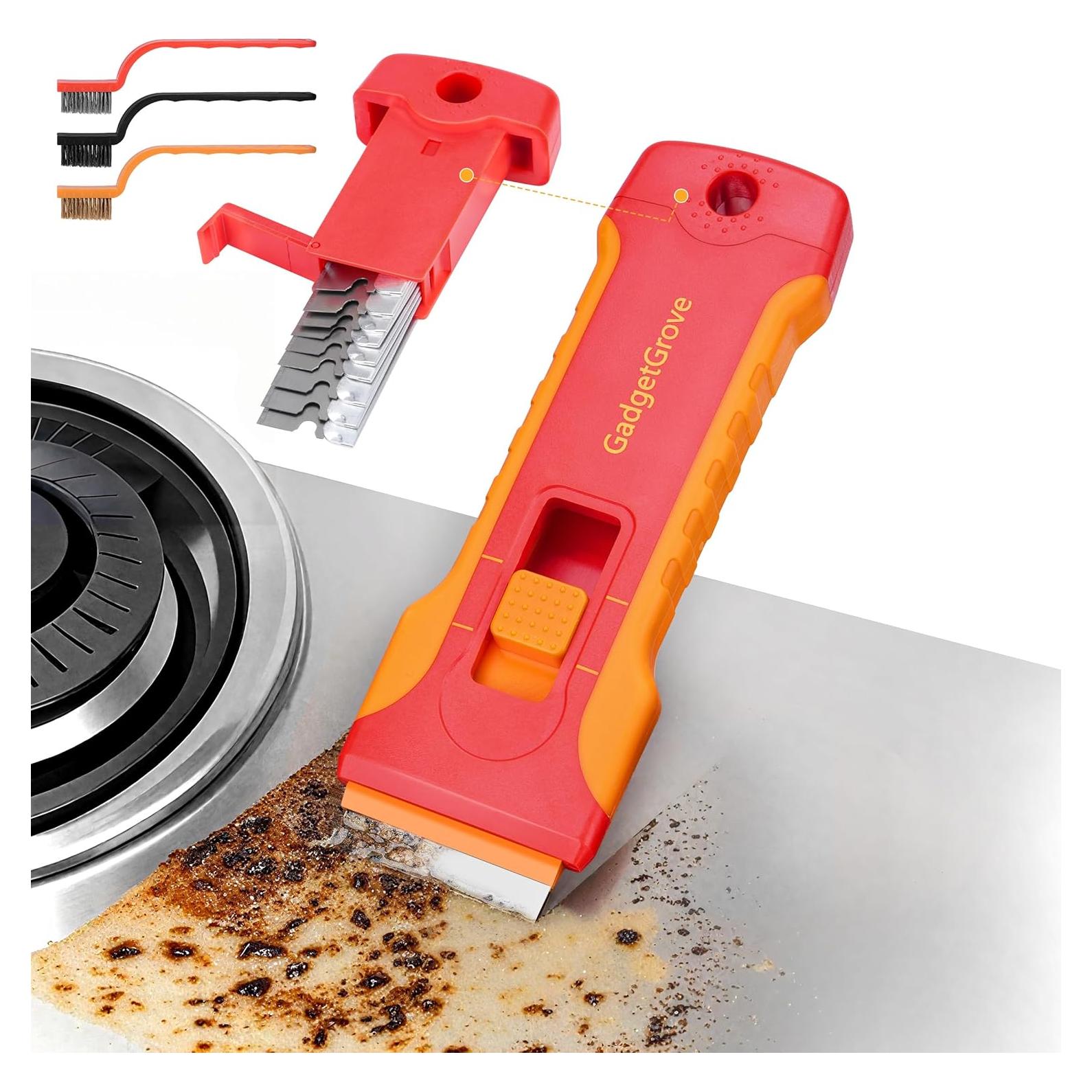 Raspador de Cuchilla GadgetGrove con 10 Cuchillas y 3 Cepillos