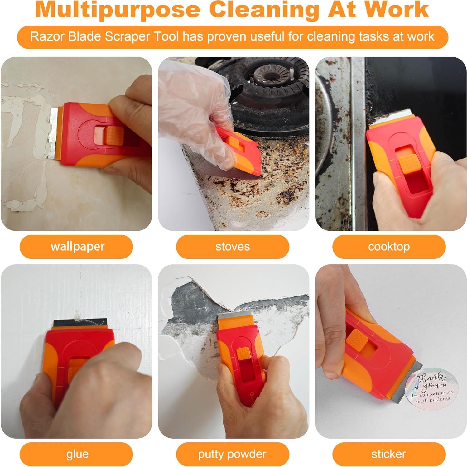 Raspador de Cuchilla GadgetGrove con 10 Cuchillas y 3 Cepillos