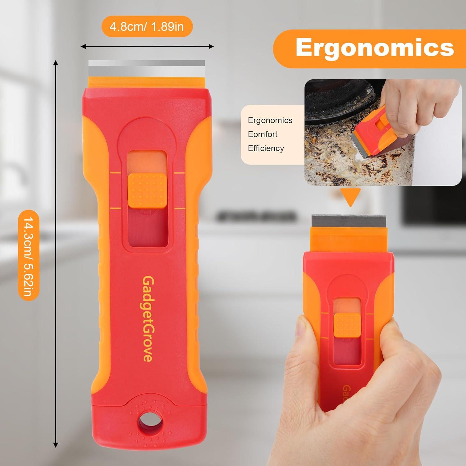 Raspador de Cuchilla GadgetGrove con 10 Cuchillas y 3 Cepillos