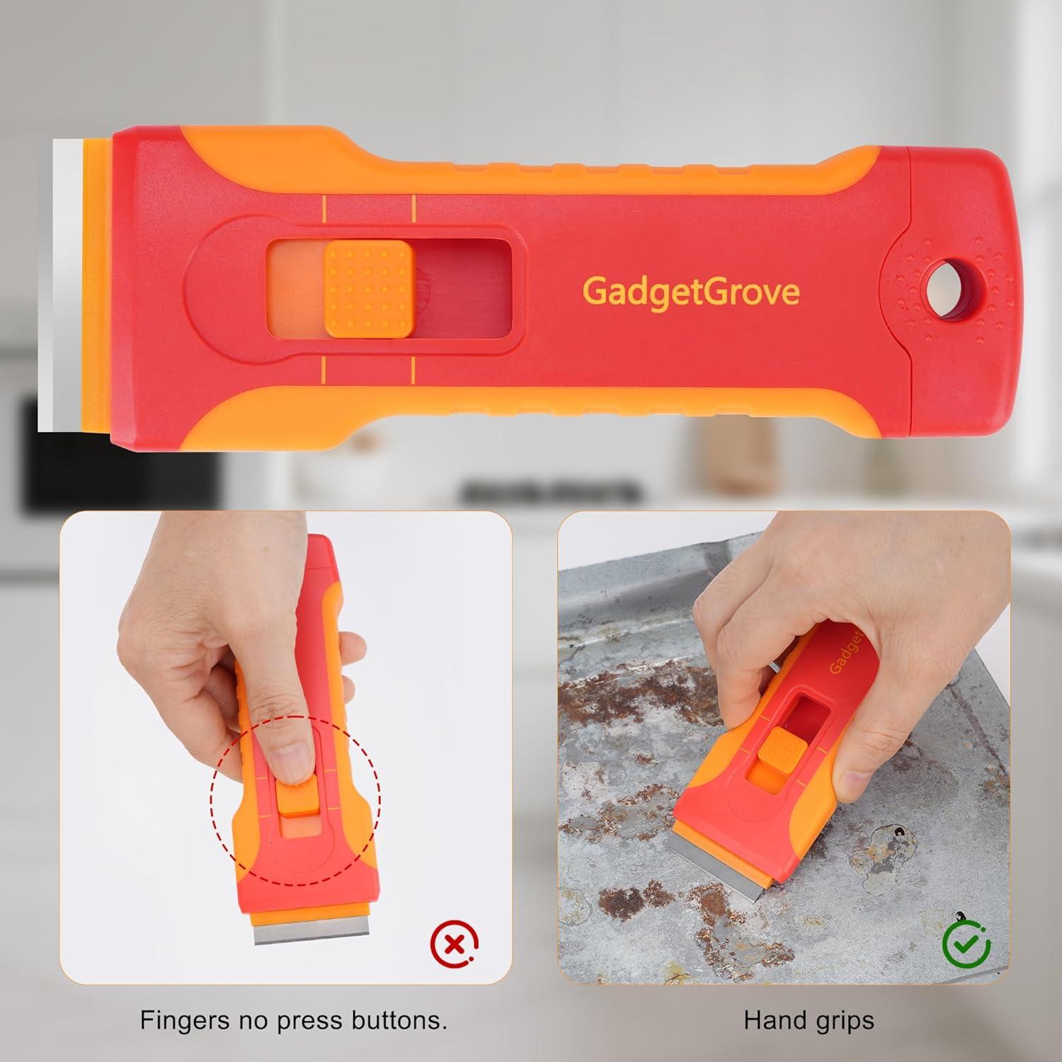 Raspador de Cuchilla GadgetGrove con 10 Cuchillas y 3 Cepillos