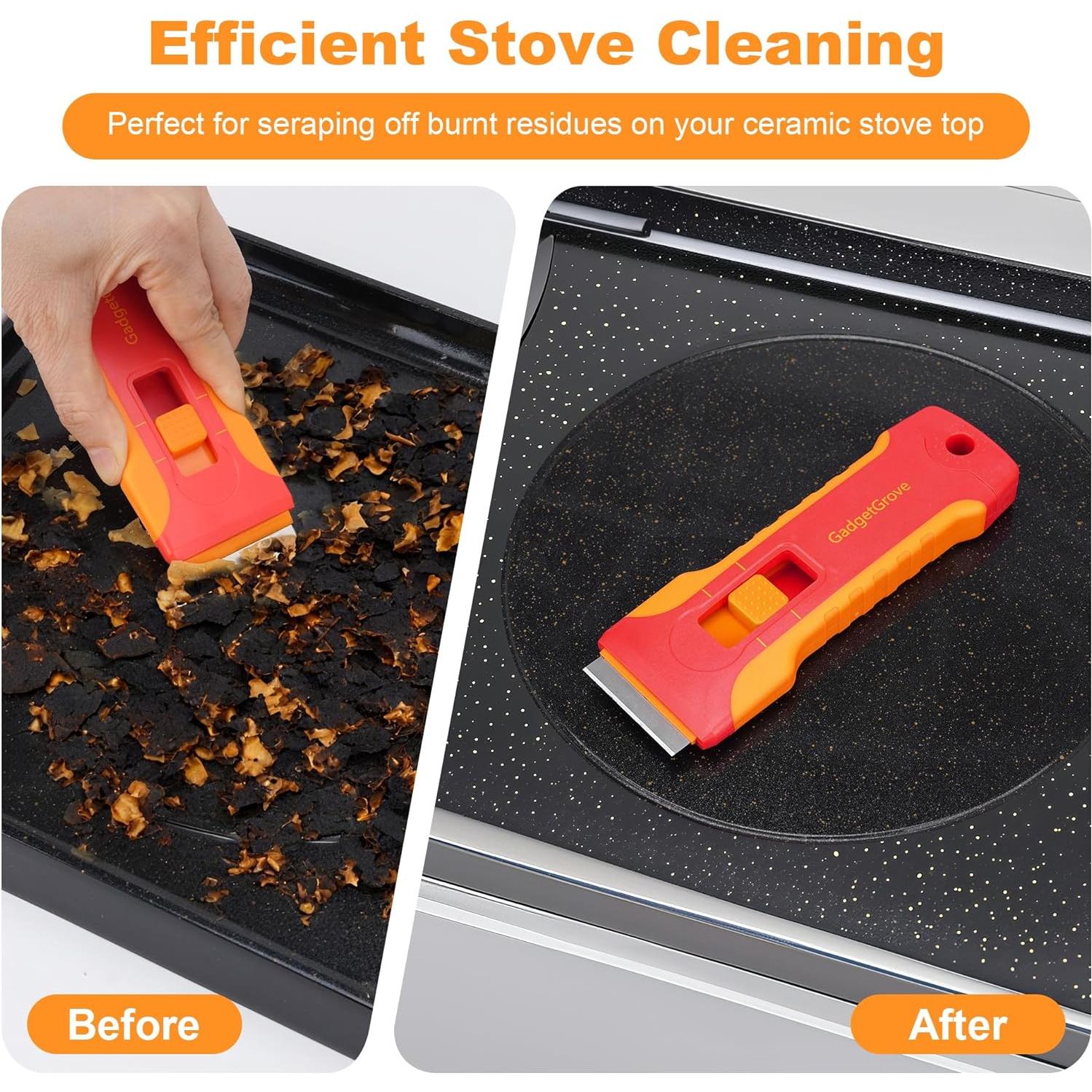 Raspador de Cuchilla GadgetGrove con 10 Cuchillas y 3 Cepillos