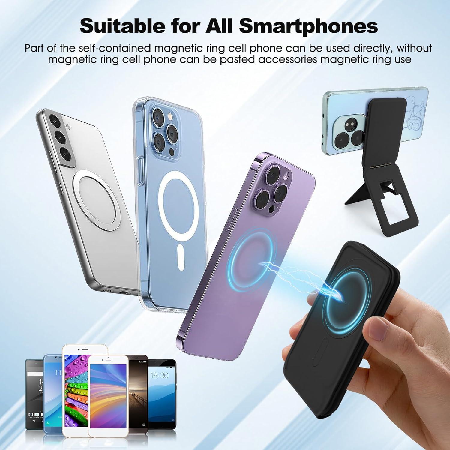 Soporte Plegable para Teléfono Magnético Gugxiom - Negro