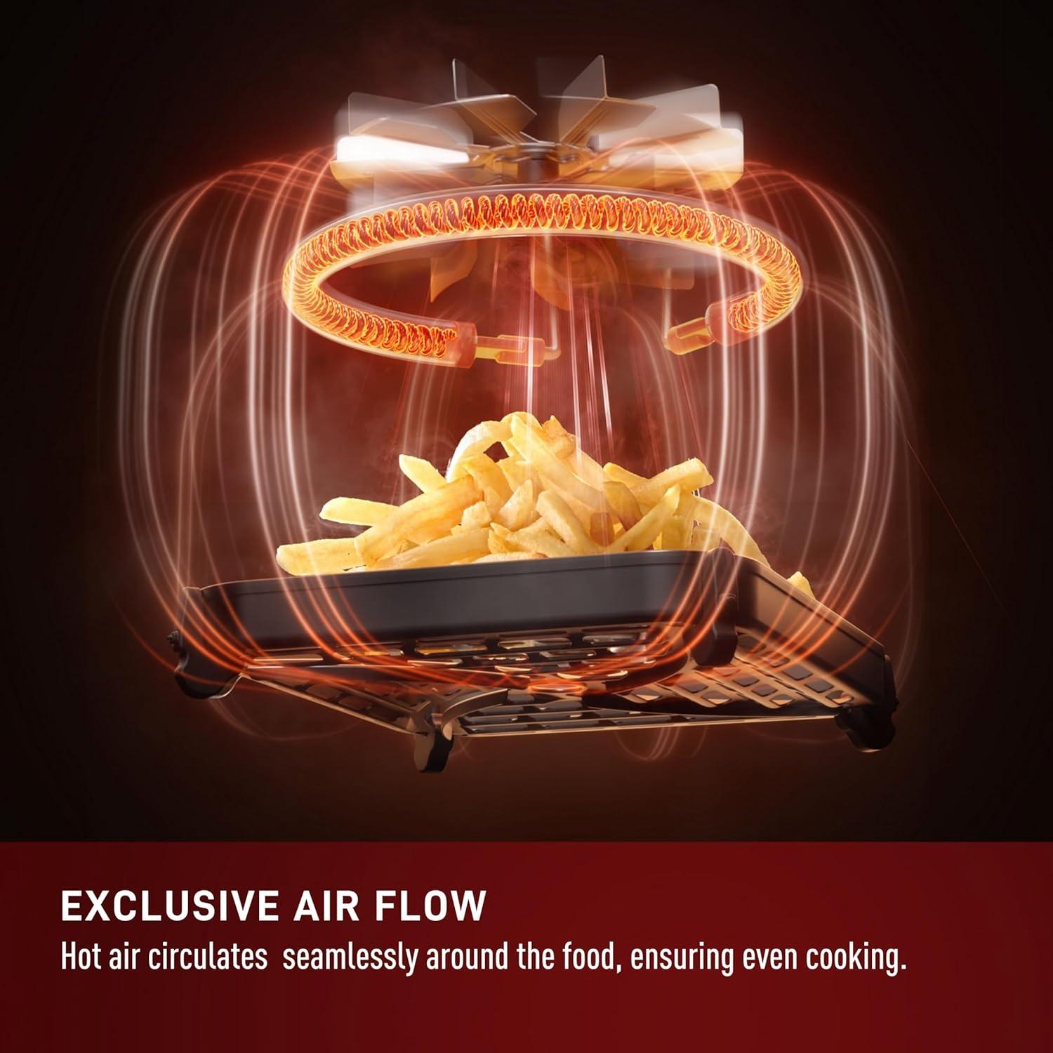 Freidora de Aire Tefal Infrarroja 6.3 Qt Digital 1550W