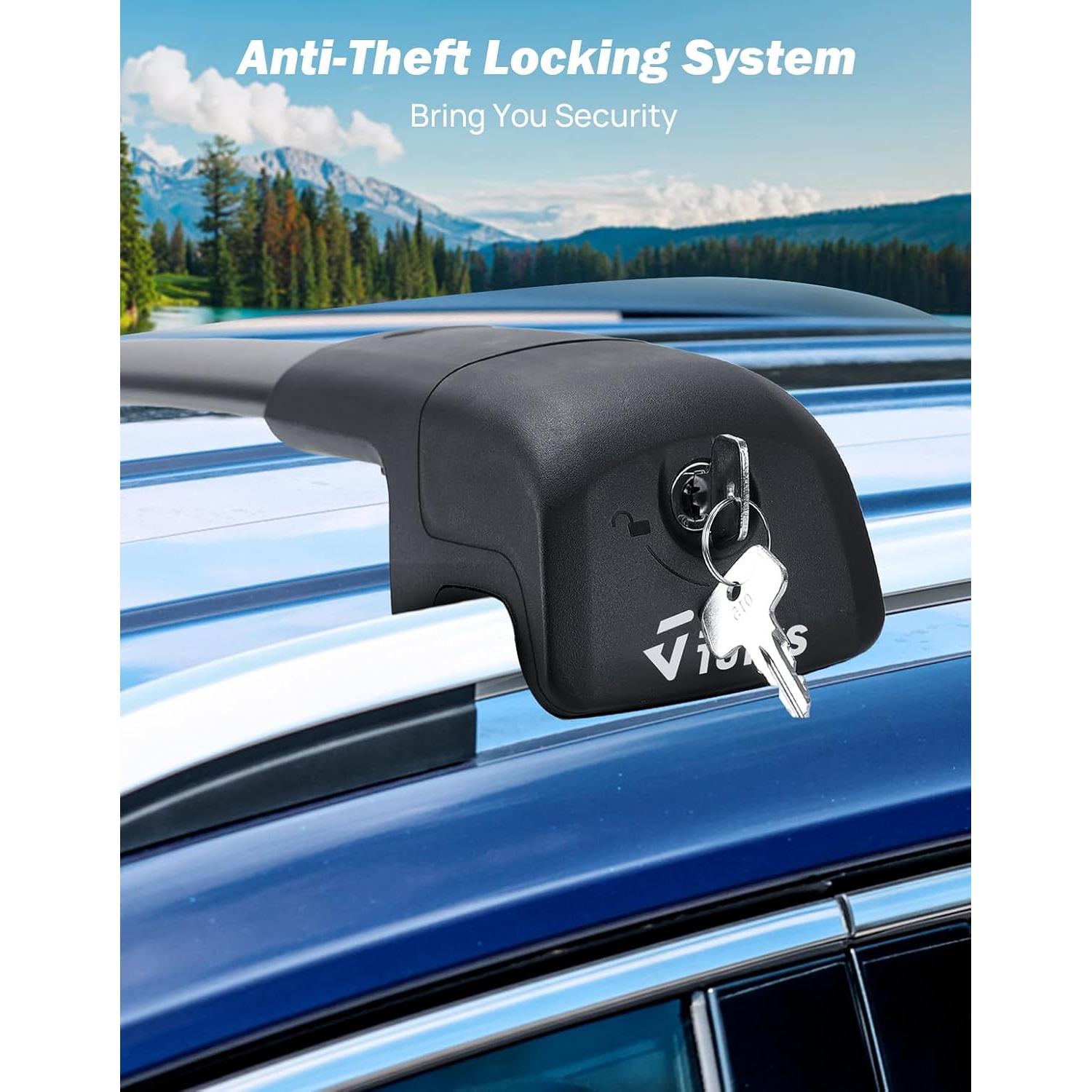 Barras Transversales JOYTUTUS para VW Tiguan 2018-2024 Antirrobo