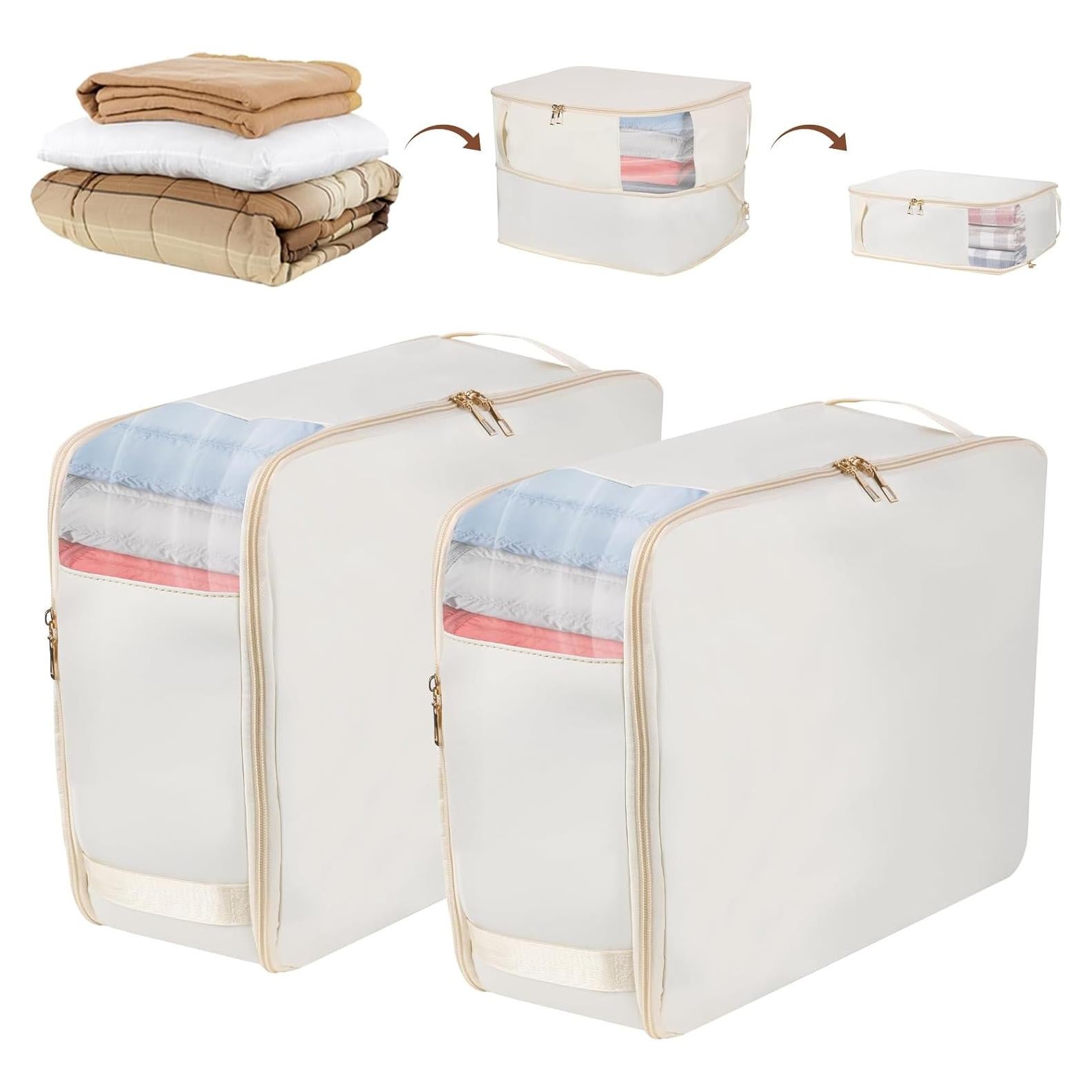 Bolsas de Almacenamiento XFHMYDM 40L Beige con Compresión