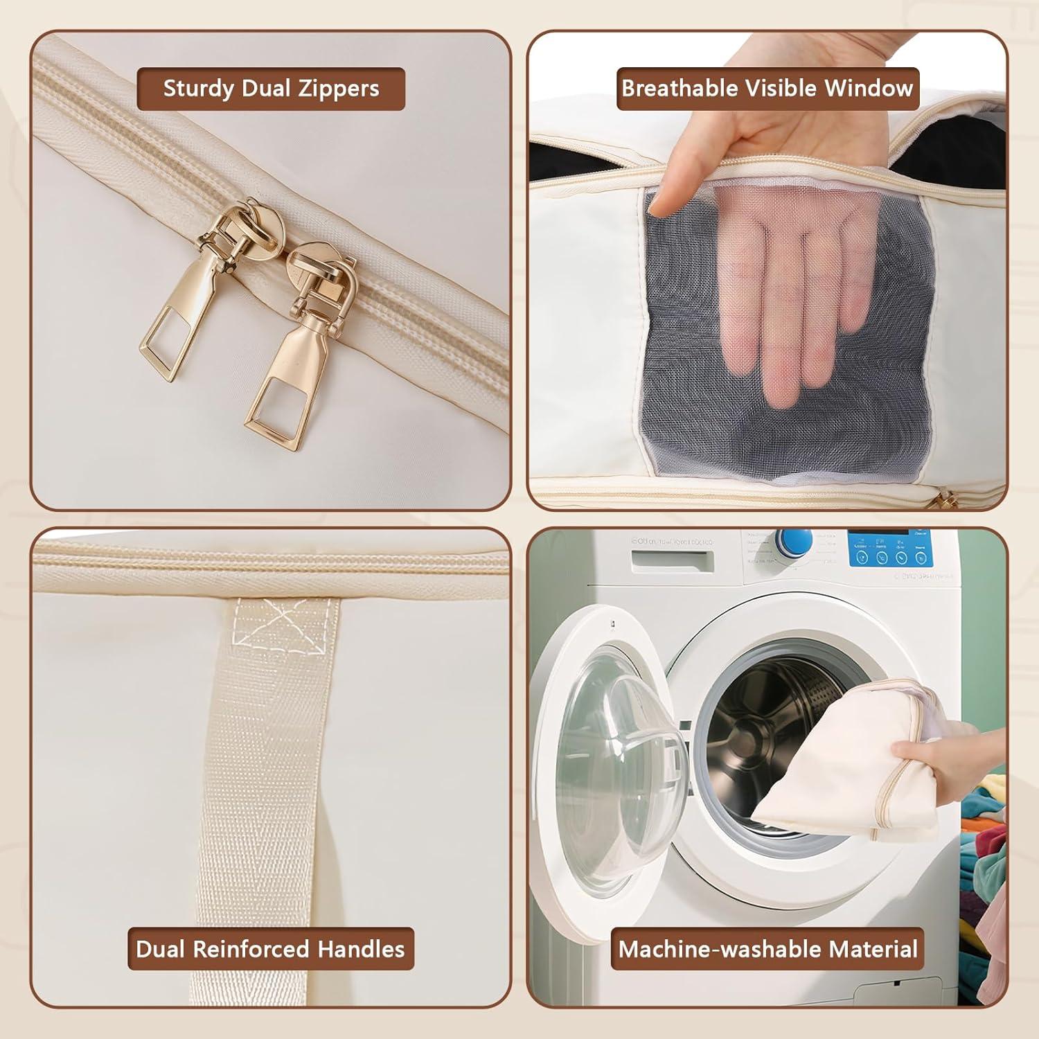 Bolsas de Almacenamiento XFHMYDM 40L Beige con Compresión