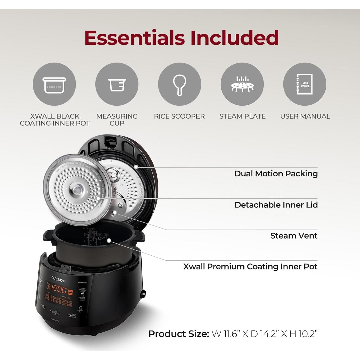 Olla Arrocera CUCKOO CRP-P0609S 6 Tazas Antiadherente