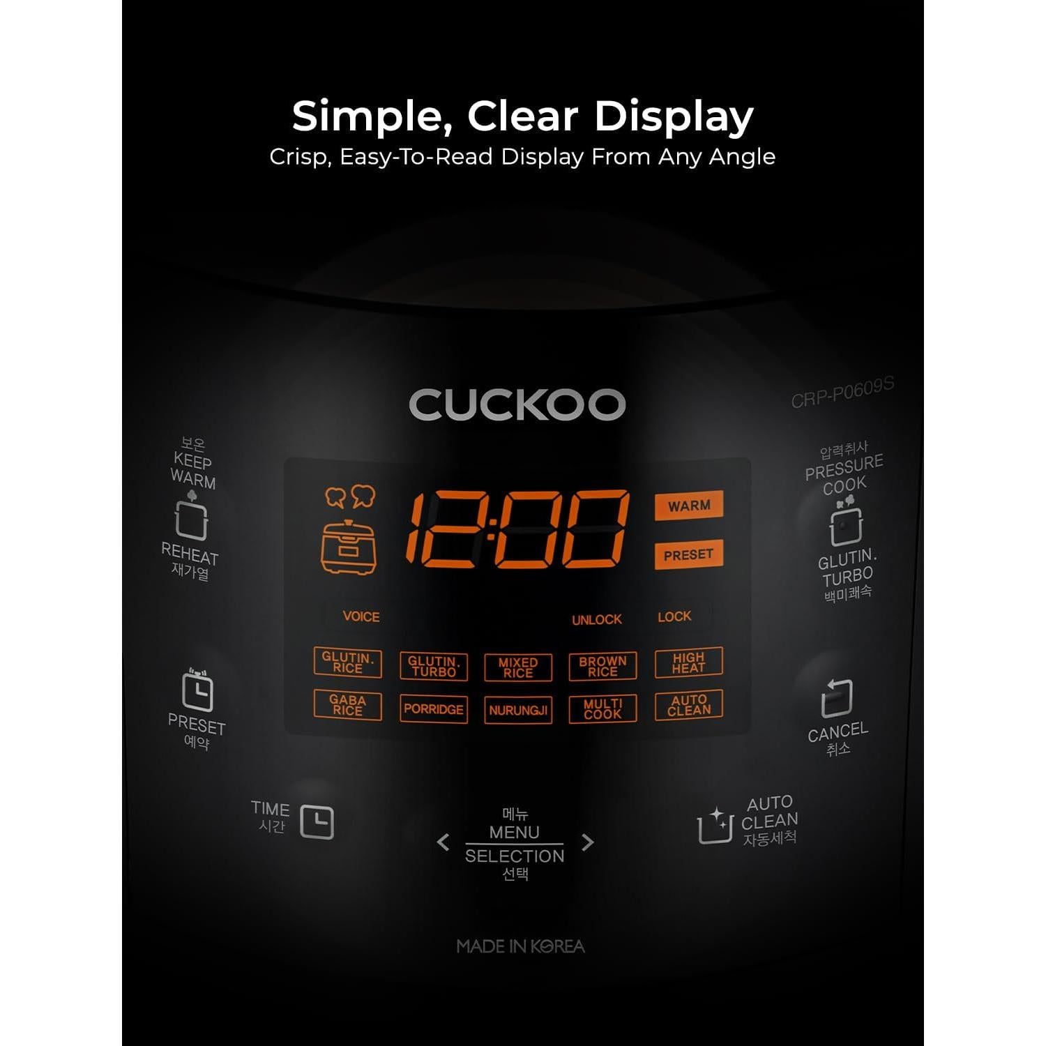 Olla Arrocera CUCKOO CRP-P0609S 6 Tazas Antiadherente