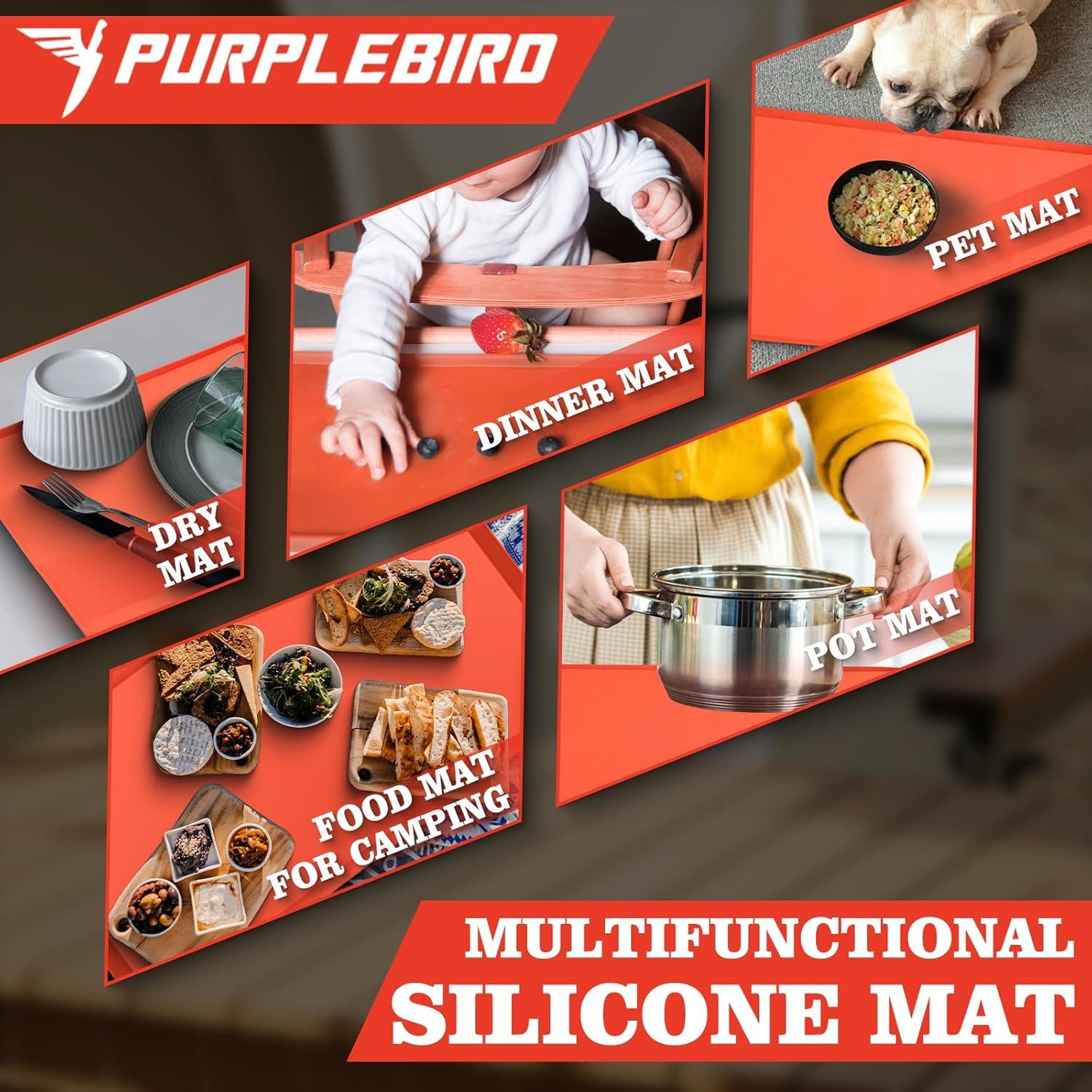 Manta de Silicona PURPLEBIRD 43.18 cm para Plancha Impermeable