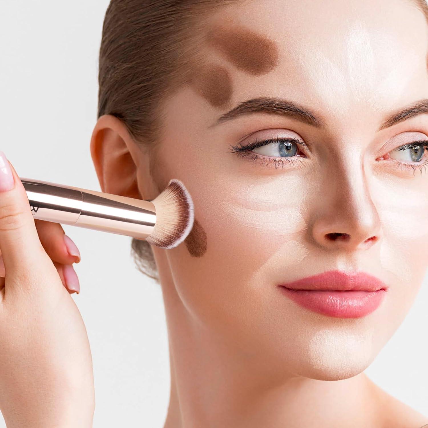 Brocha Profesional Doble Punta KISS NEW YORK para Maquillaje