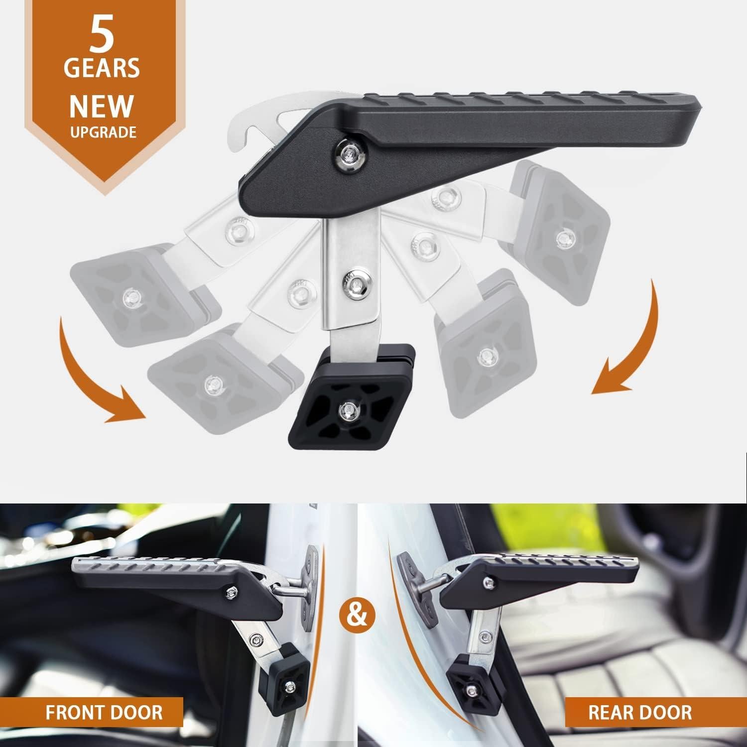 Escalón de Puerta de Coche TOOENJOY Ajustable 5 Marchas 181kg