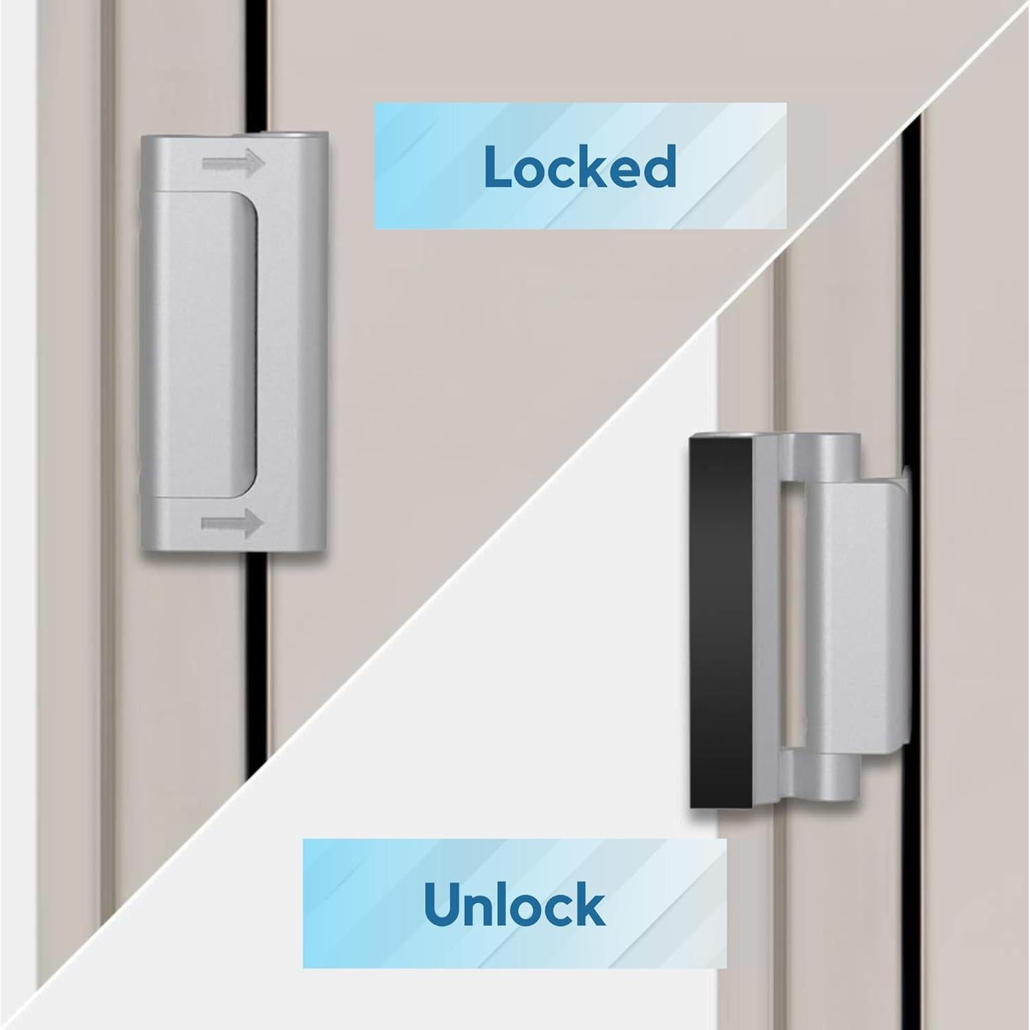 Candados de Seguridad TansyPanda para Puertas - Paquete de 3