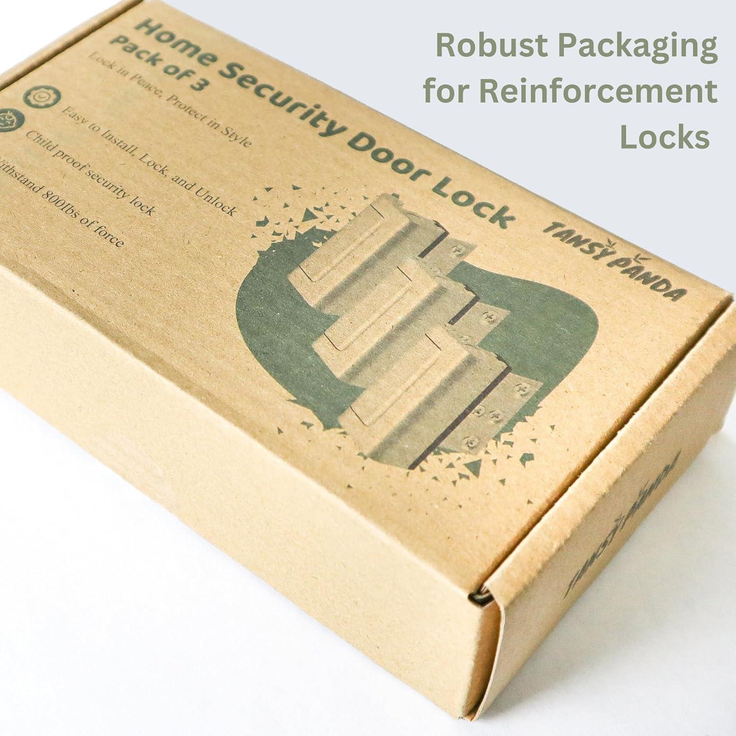 Candados de Seguridad TansyPanda para Puertas - Paquete de 3