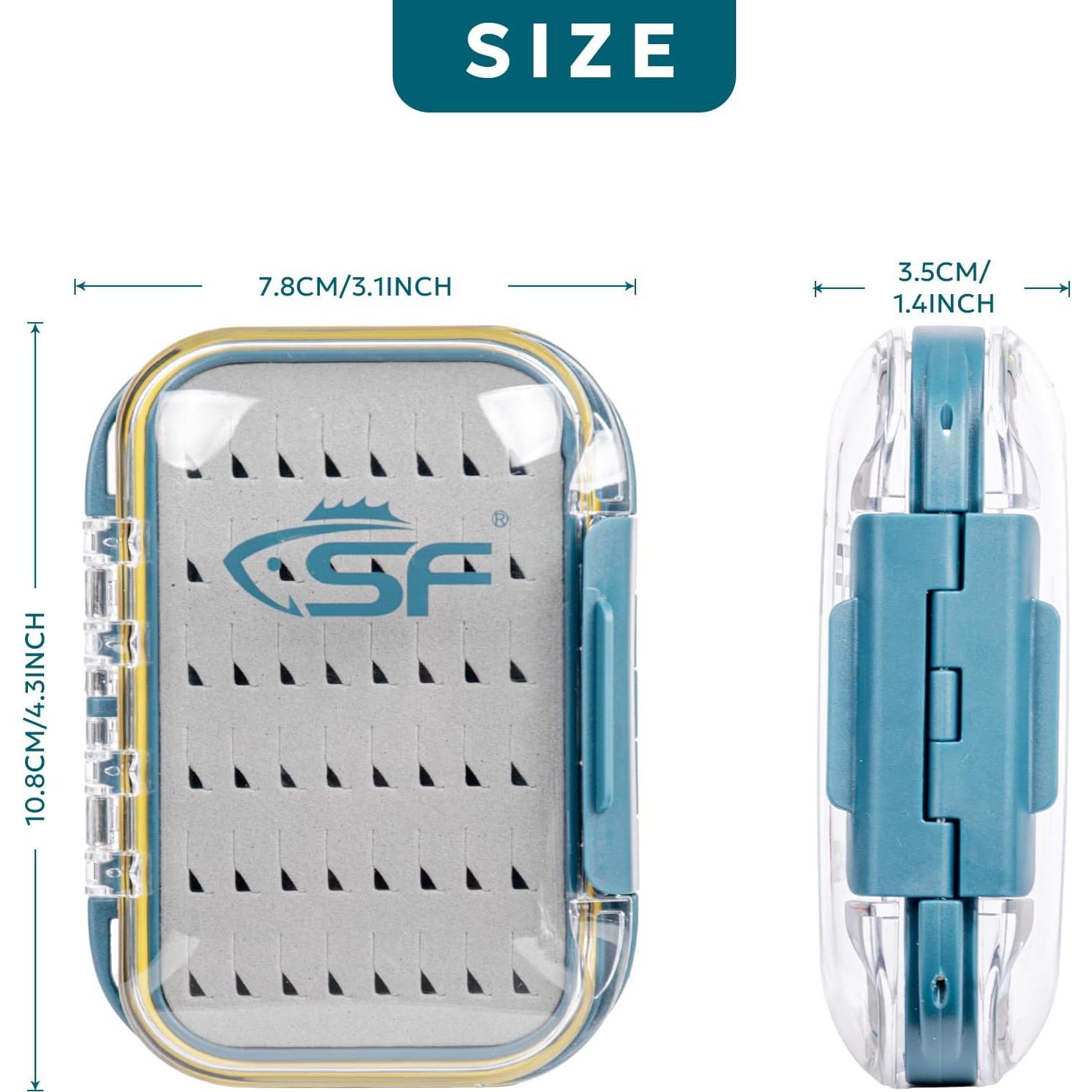 Caja de Moscas Impermeable SF Doble Cara 10.67x7.87cm