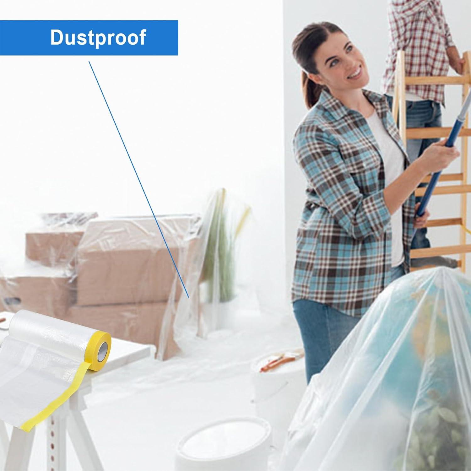 BOMEI Pack 3 Películas de Enmascarar 55 cm x 20 m para Pintura