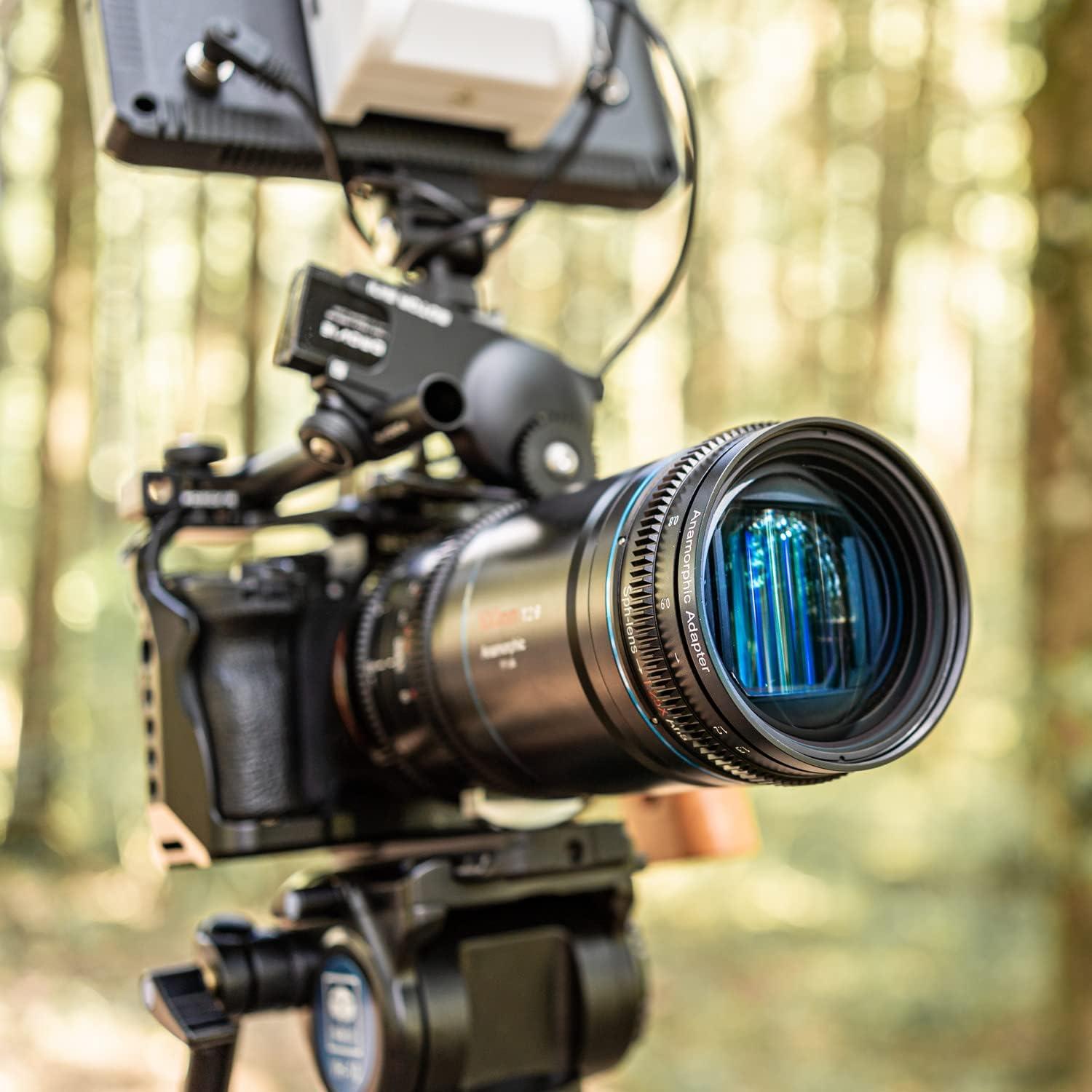 Lente Anamórfica SIRUI 100mm T2.9 1.6x con Adaptador 1.25x