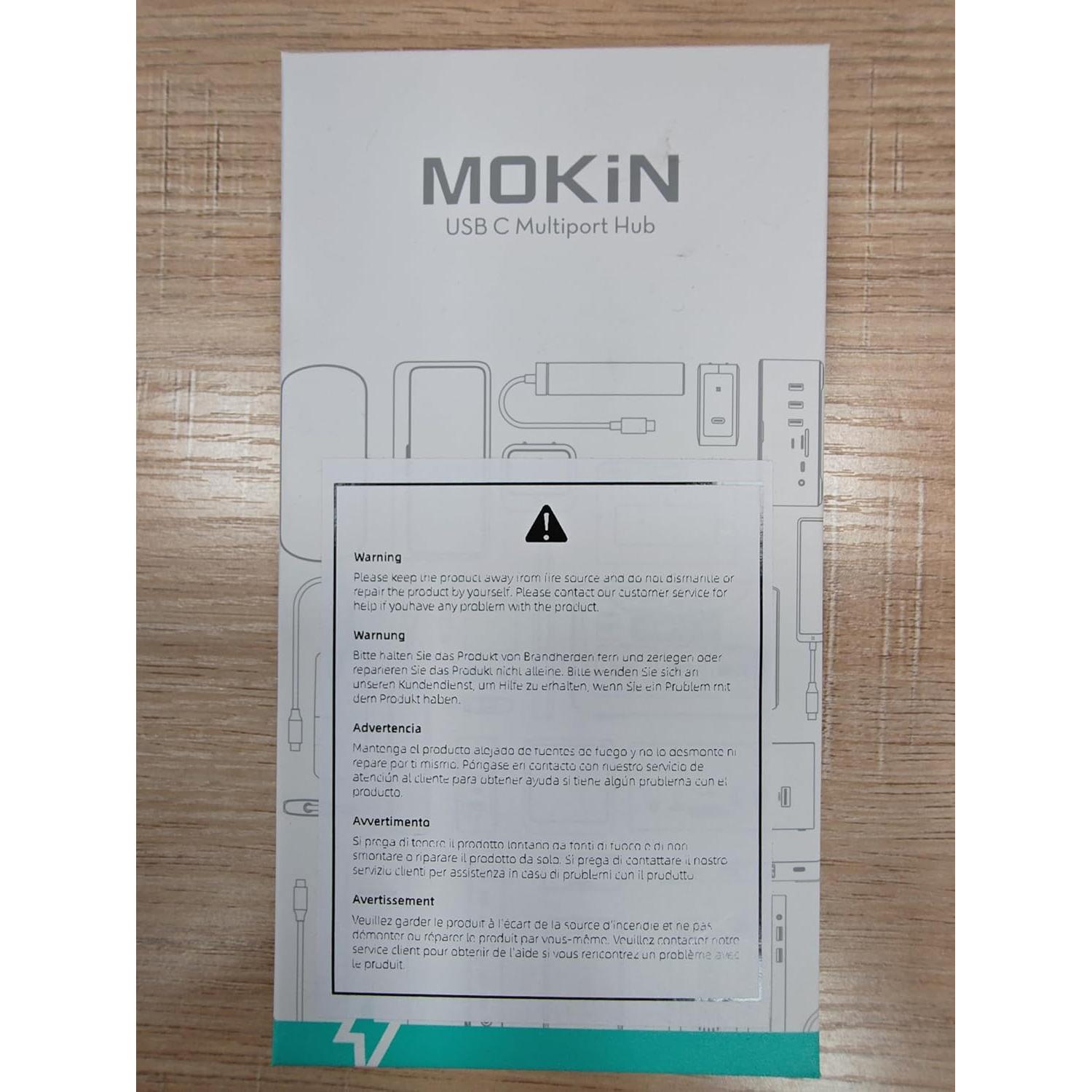 Adaptador MOKiN USB C Hub 7 en 1 HDMI 4K para MacBook Pro/Air