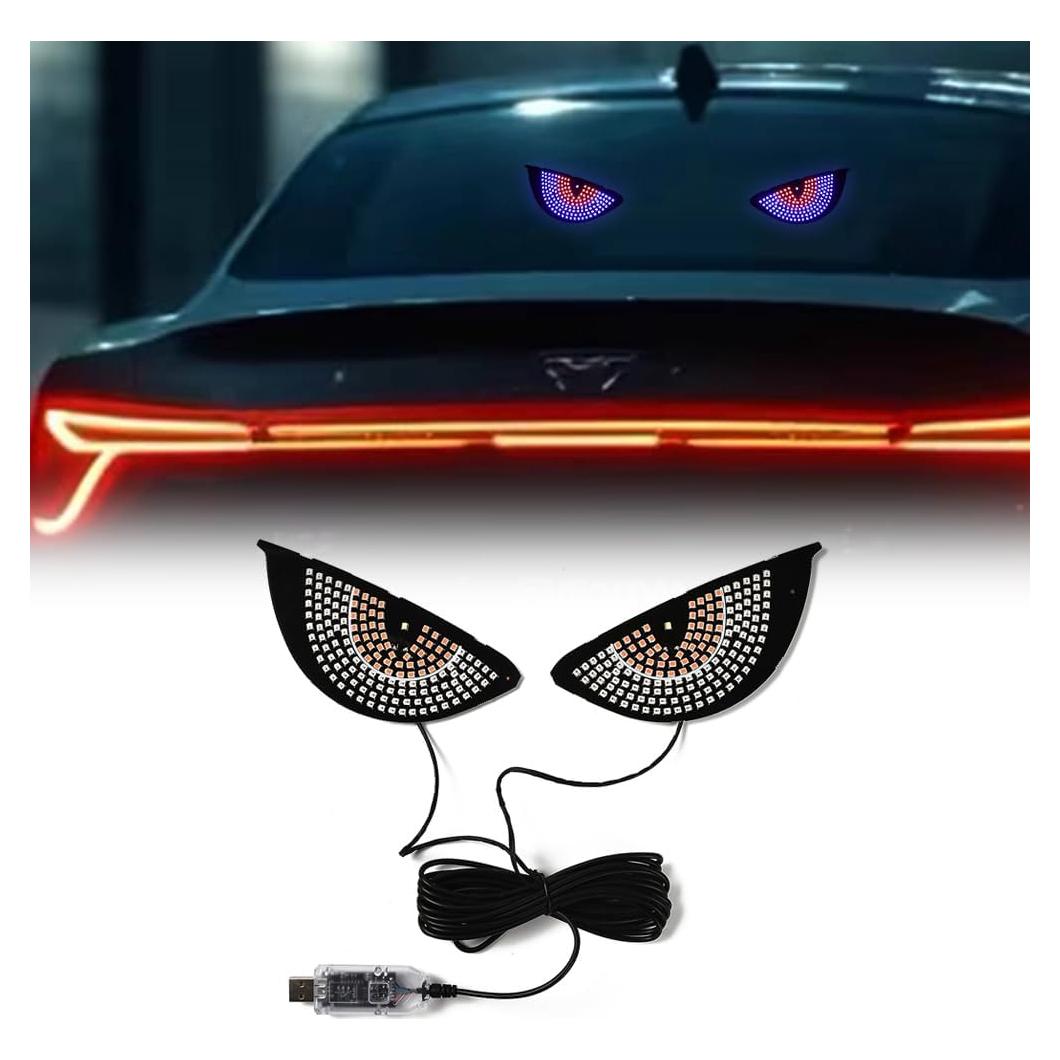 Luz LED Ojos de Diablo Blueshyhall USB Parabrisas Auto
