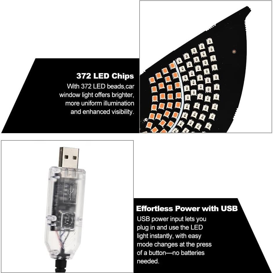 Luz LED Ojos de Diablo Blueshyhall USB Parabrisas Auto