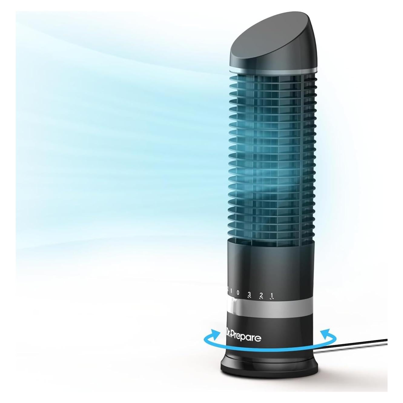 Ventilador de Torre DR.PREPARE 16" Oscilante 3 Velocidades