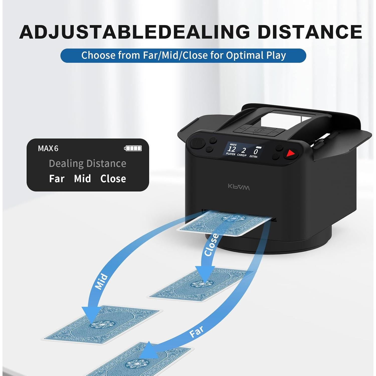 Barajador y Repartidor Automático CARDSPIN 2-en-1 para 12 Jugadores