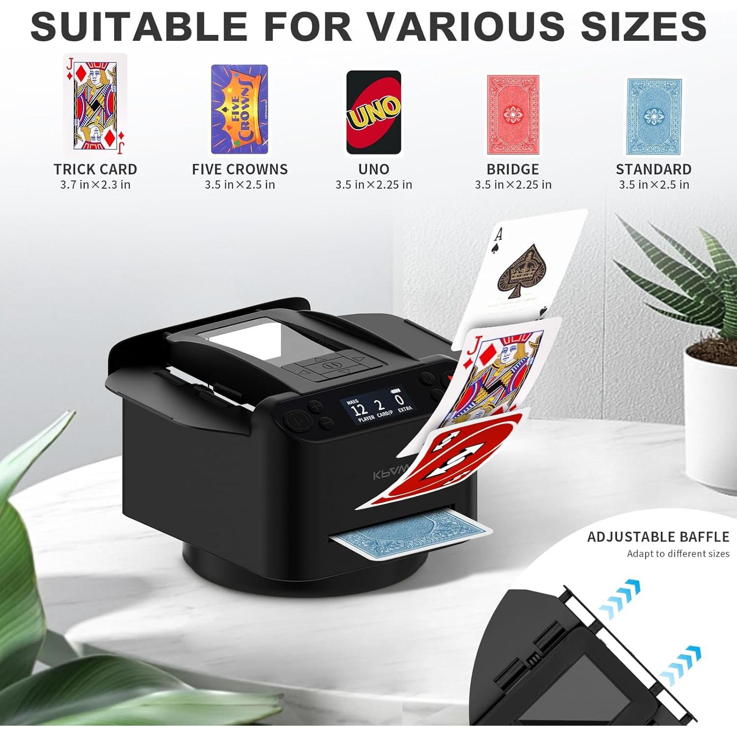 Barajador y Repartidor Automático CARDSPIN 2-en-1 para 12 Jugadores